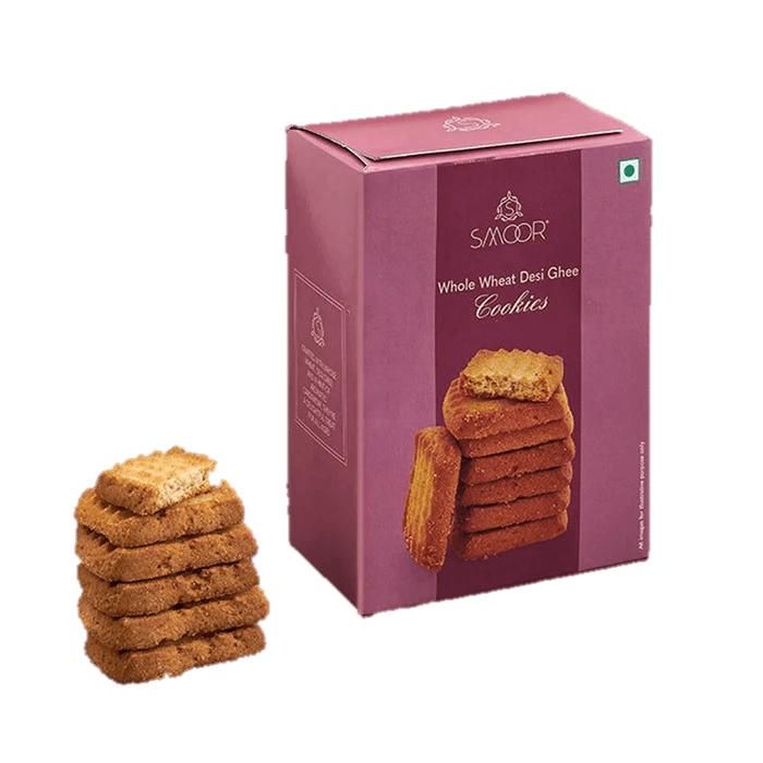 Whole Wheat Desi Ghee Cookies — corporate gift with your logo | ZYFTT
