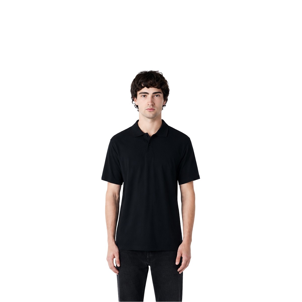 Gildan Polo T-shirts - Black — corporate gift with your logo | ZYFTT