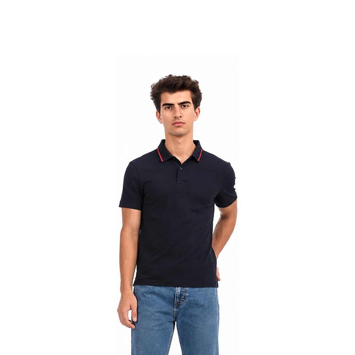 Levis Polo T-shirt with Tipping - Navy — corporate gift with your logo | ZYFTT