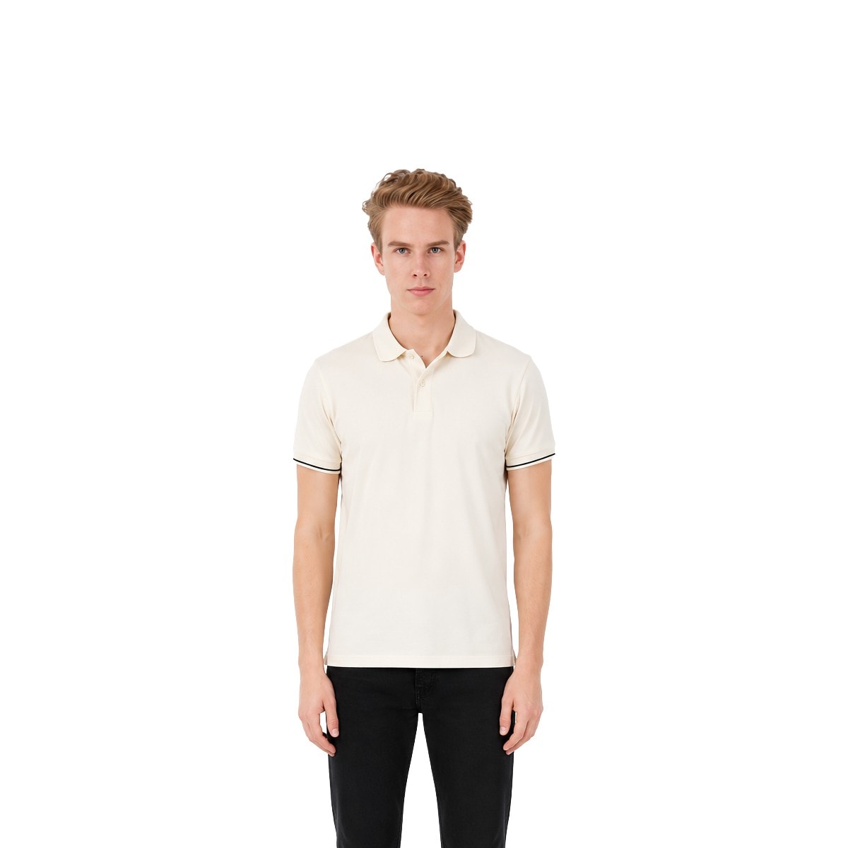 Park Avenue Polo T-shirt - Off White — corporate gift with your logo | ZYFTT