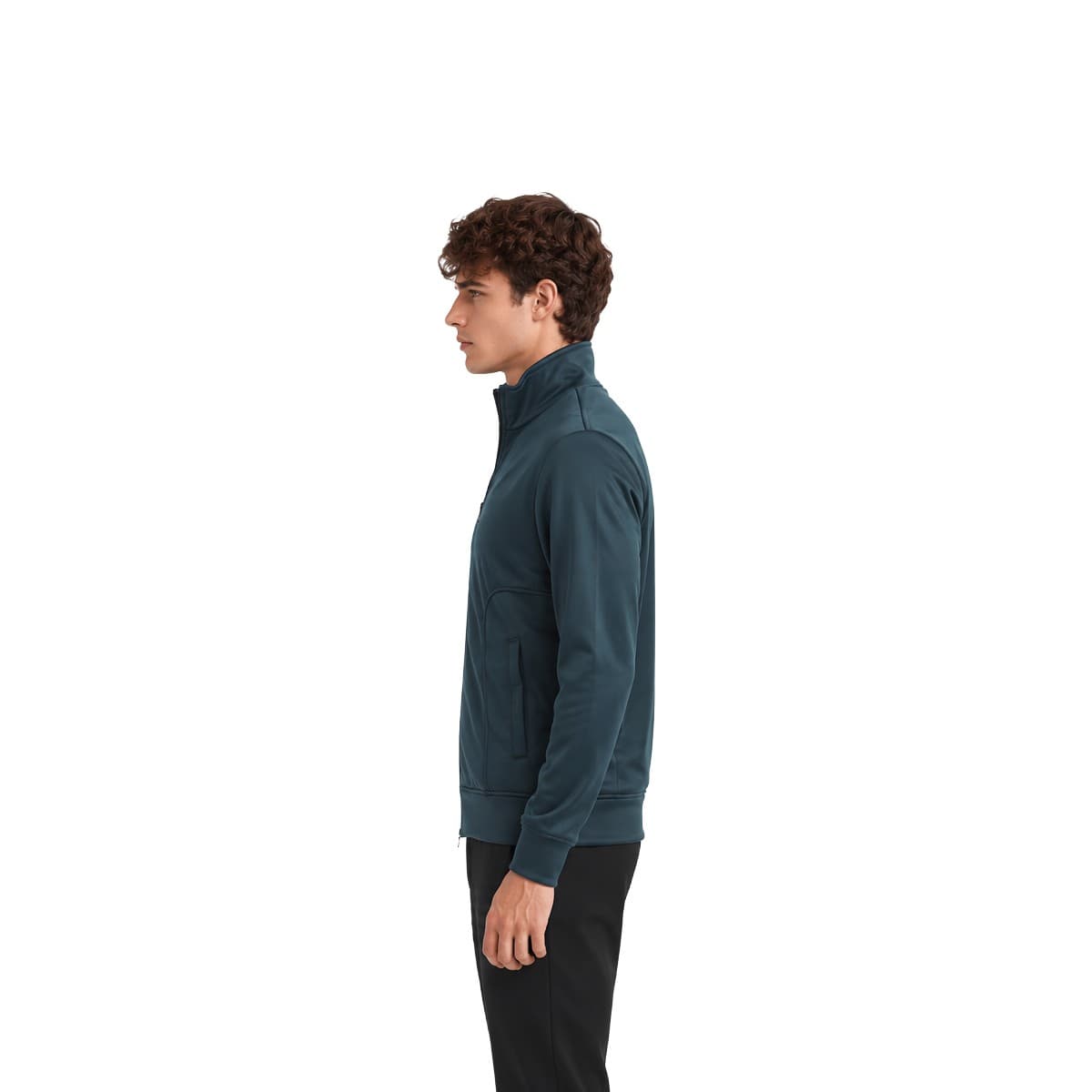 Rare Rabbit Bonded Fleece Jacket - Petrol Blue alternate