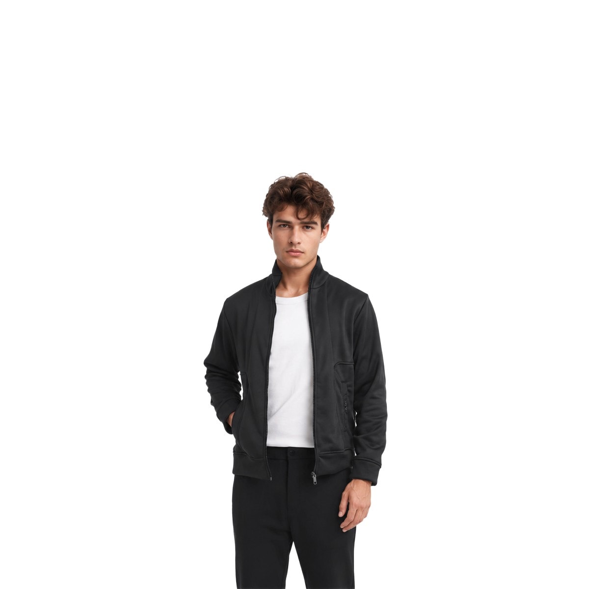 Rare Rabbit Rugby & Bonded Fleece Jacket - Black — corporate gift with your logo | ZYFTT