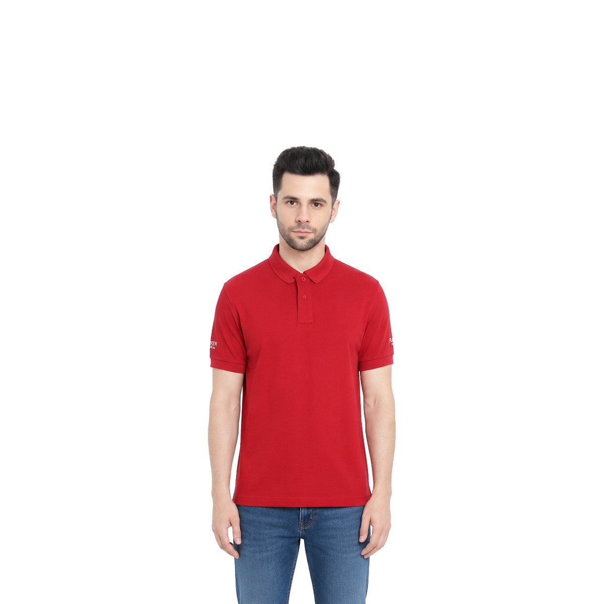 USPA Polo T-Shirt - Red — corporate gift with your logo | ZYFTT