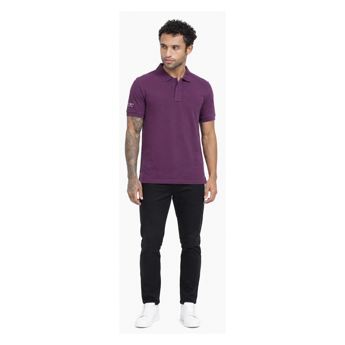 USPA Polo T-Shirt - Wine — corporate gift with your logo | ZYFTT