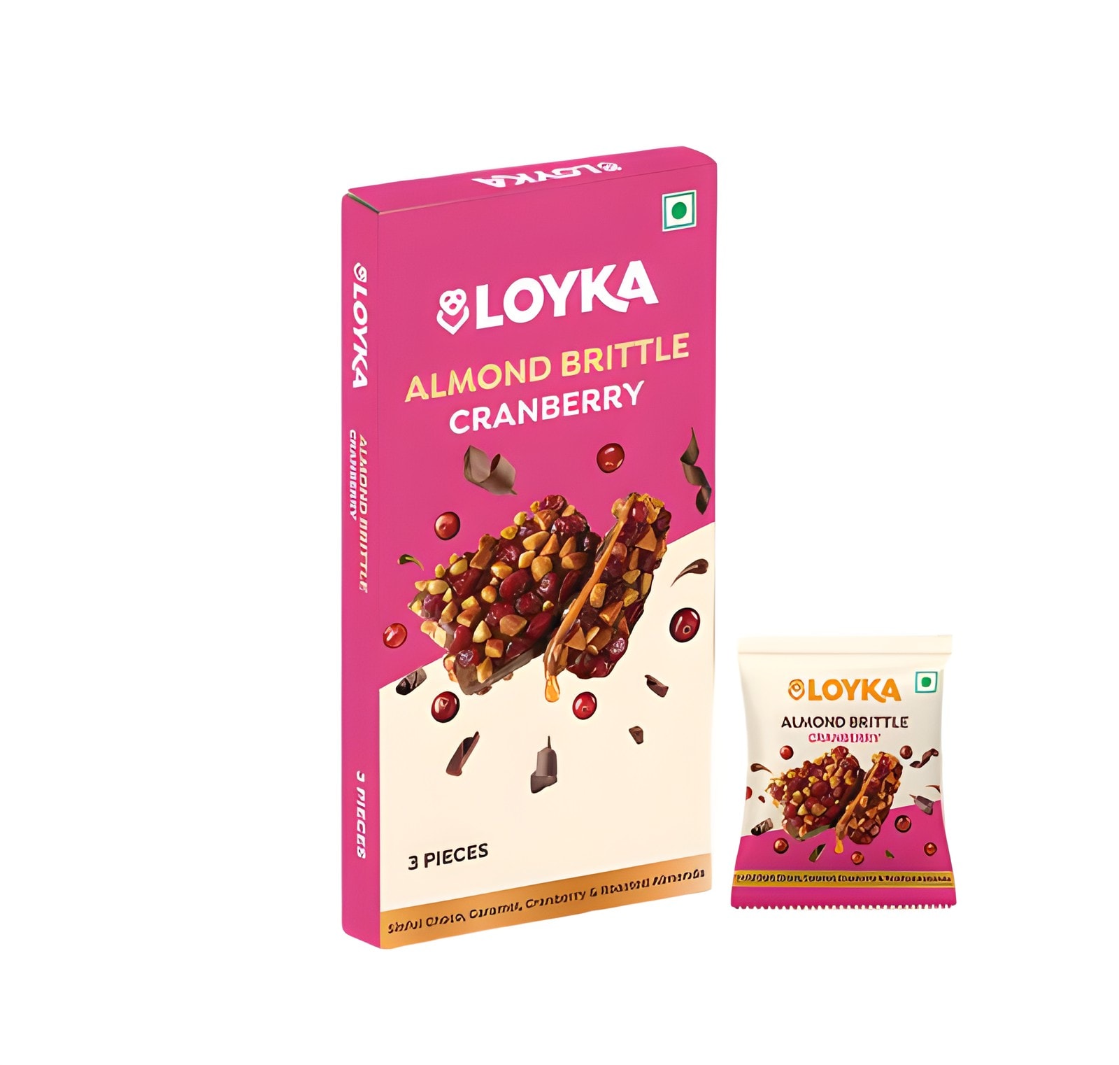 Almond Brittle Cranberry 3pcs box — corporate gift with your logo | ZYFTT
