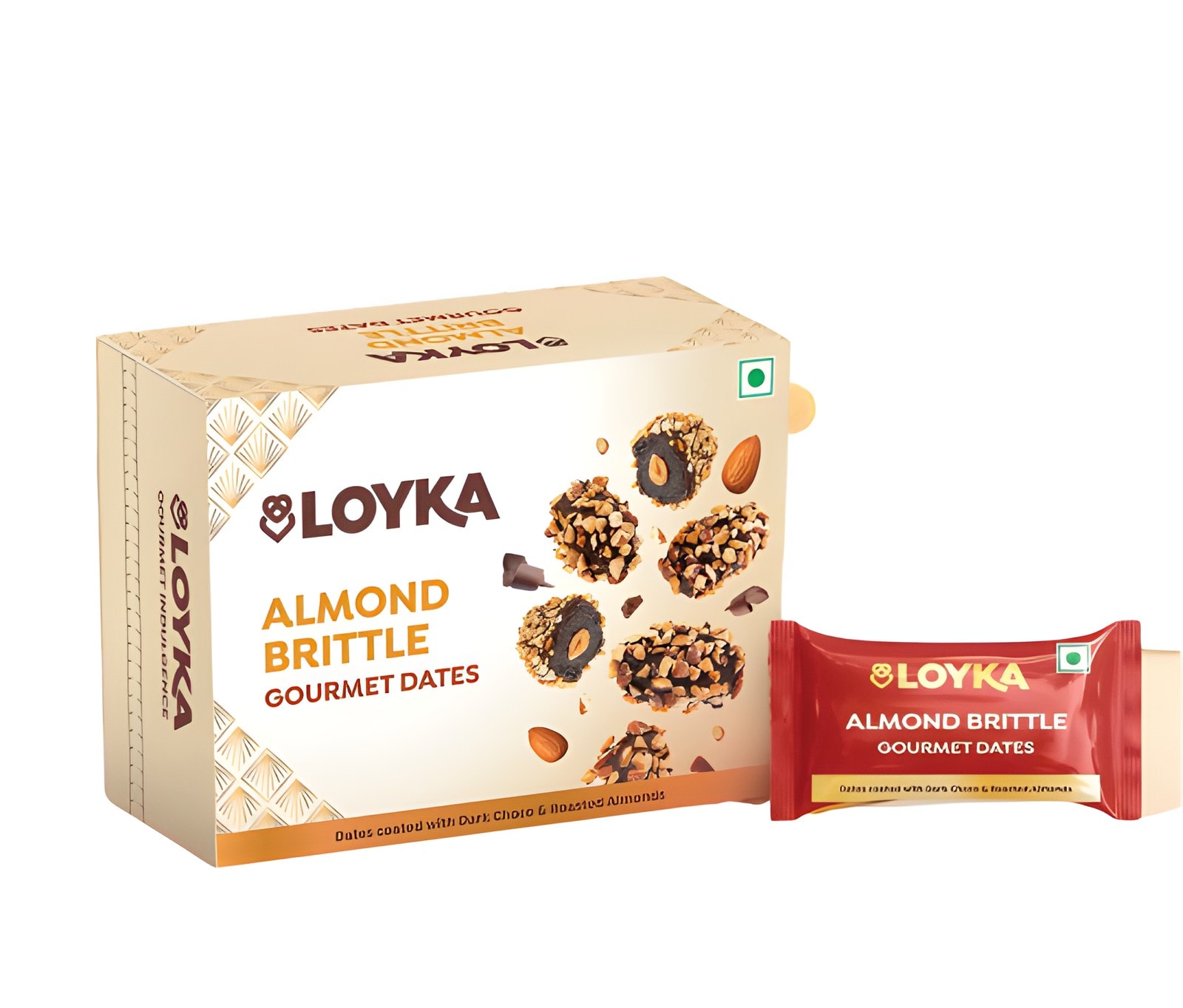Almond Brittle Gourmet Dates Box — corporate gift with your logo | ZYFTT
