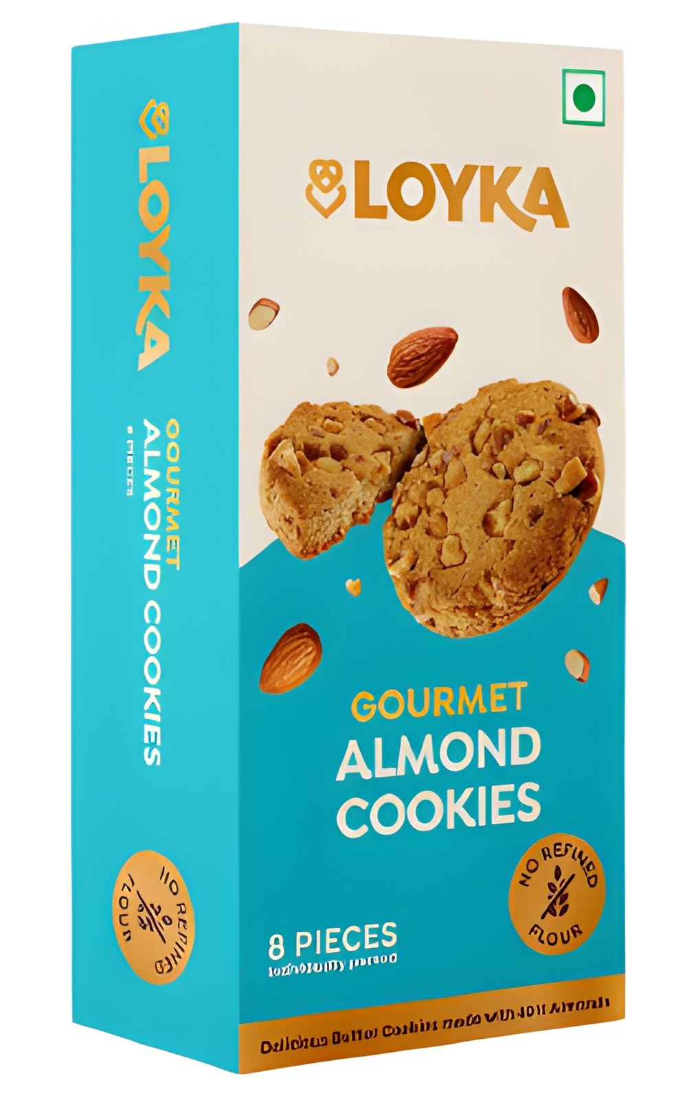Almond Cookies No Maida 8 Pcs Box — corporate gift with your logo | ZYFTT