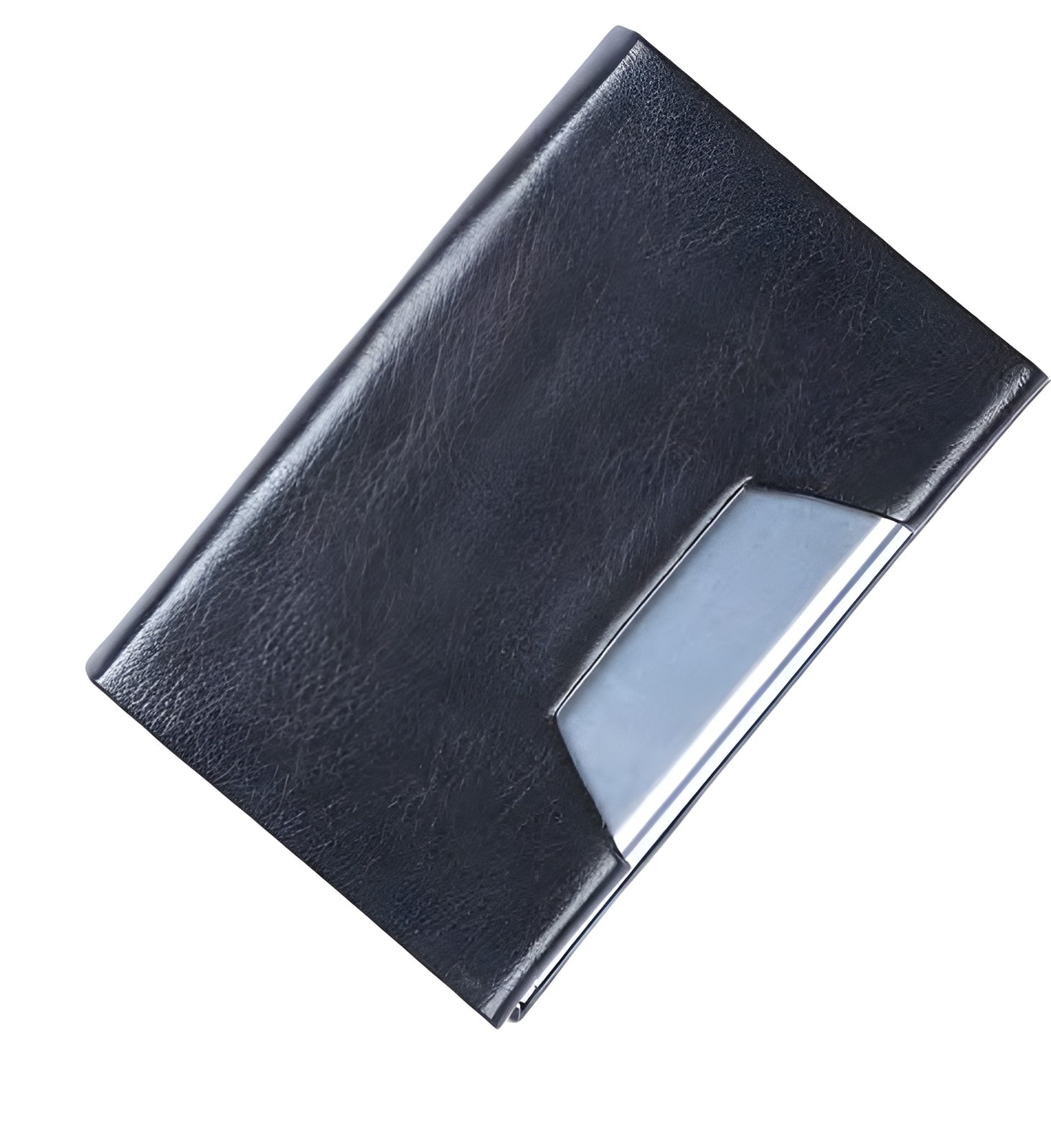 Dual Finish Black Metal Card Holder — corporate gift with your logo | ZYFTT