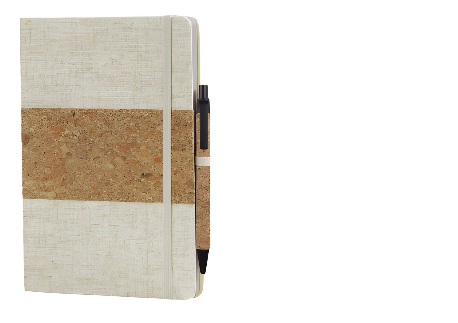 Cork Fabric Notebook With Cork Pen — corporate gift with your logo | ZYFTT
