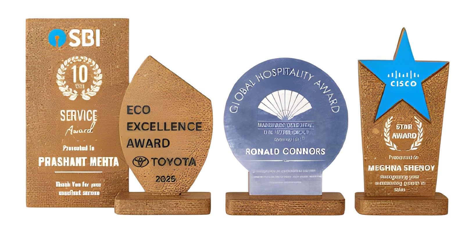 EcoElite Cork Award Trophy — corporate gift with your logo | ZYFTT