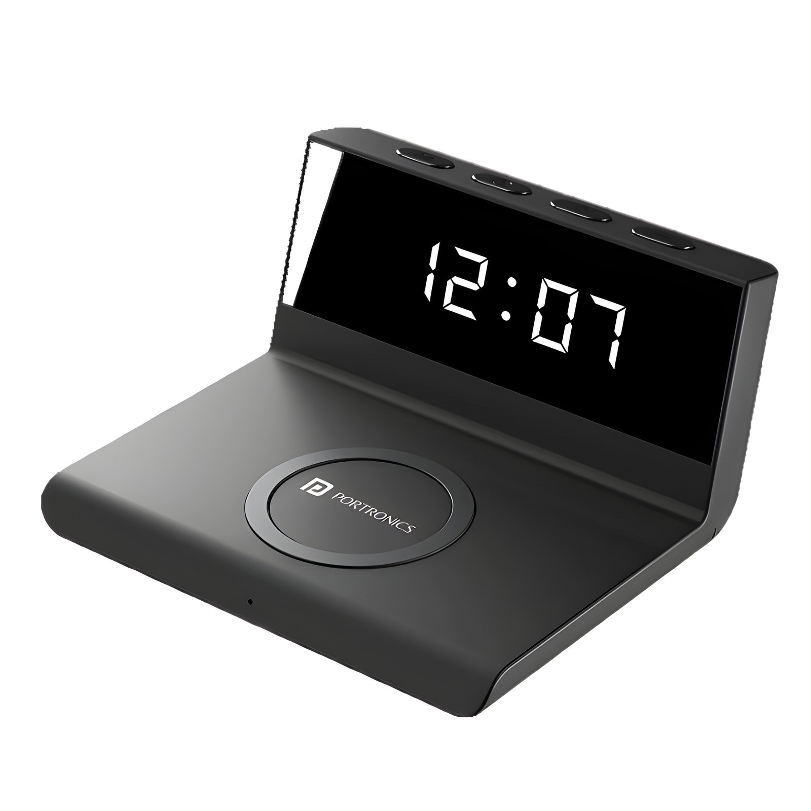 Freedom 4A Desktop Wireless Charger With Digital Alarm Clock — corporate gift with your logo | ZYFTT