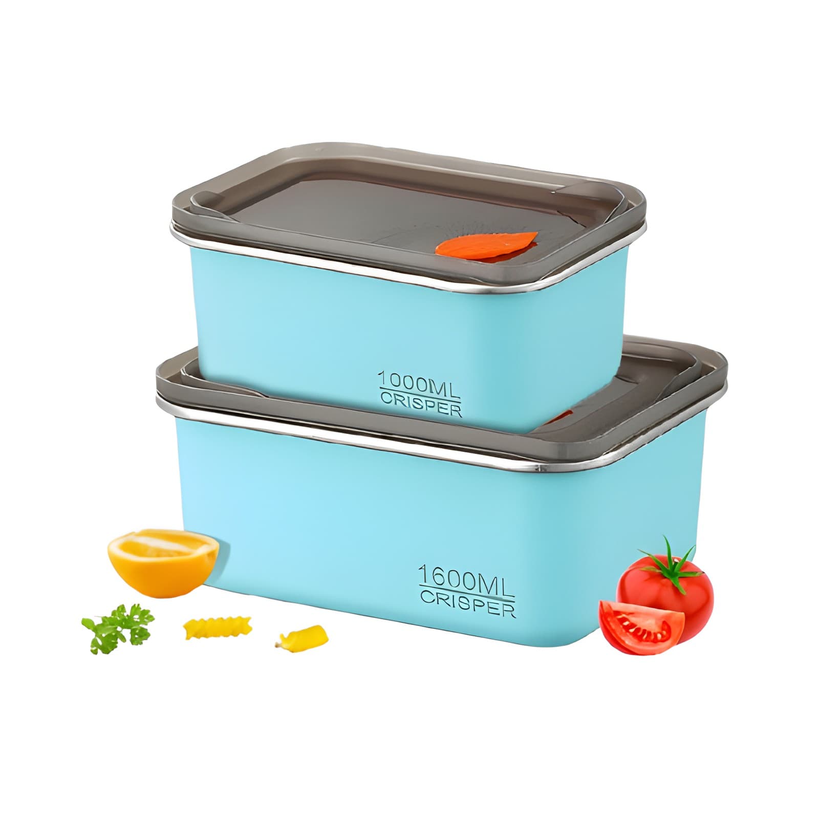 Fresh Guard Duo-Stainless Steel Container Set of 2 1000ml & 1600ml