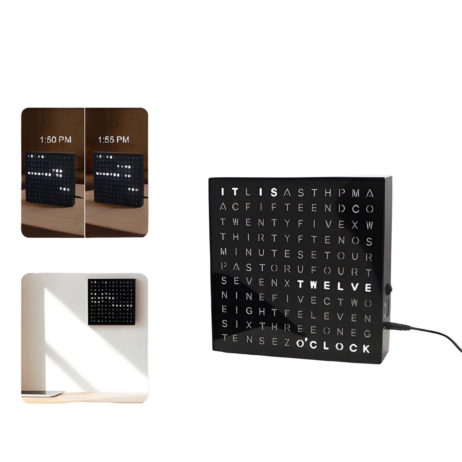 Grid Light Up Word Clock — corporate gift with your logo | ZYFTT