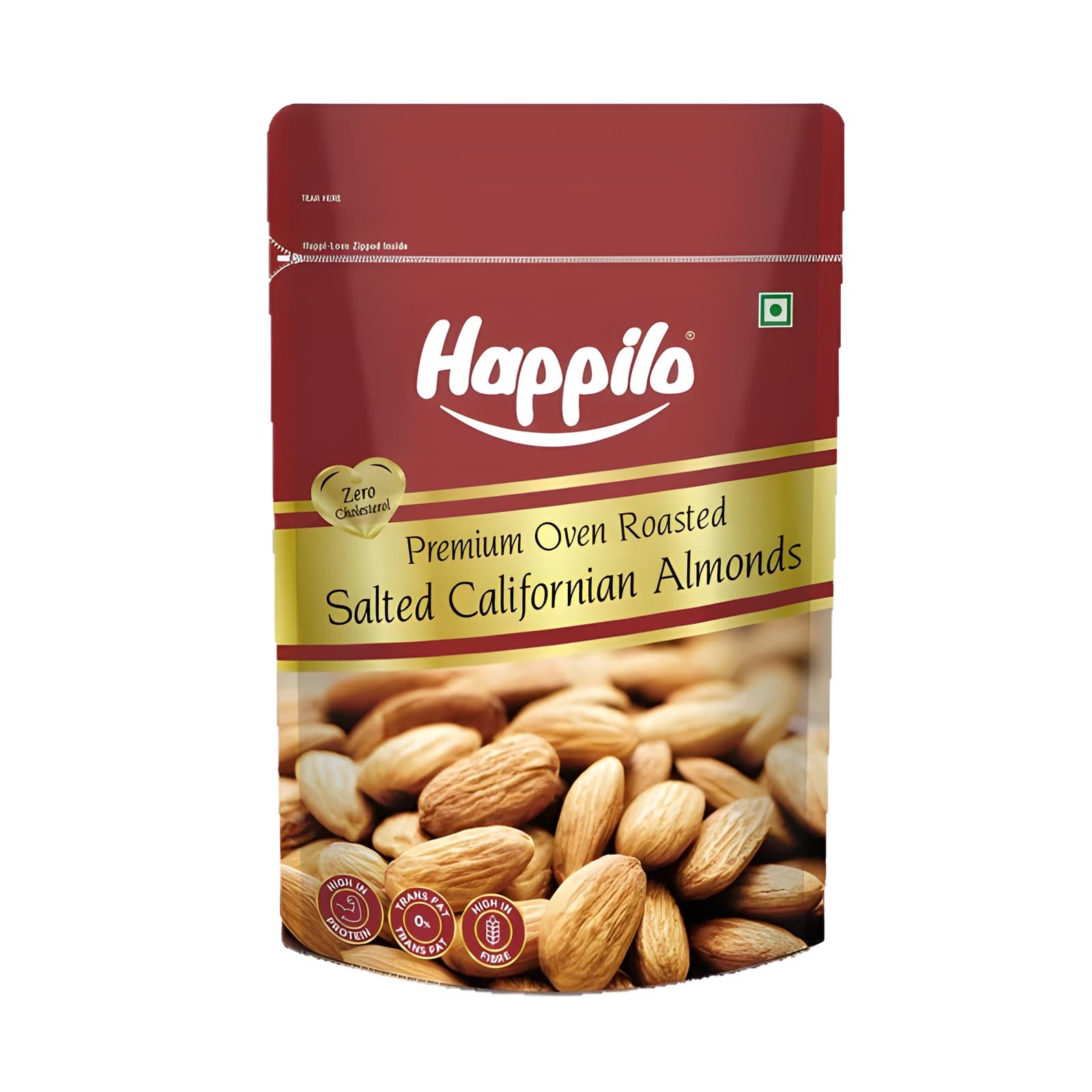 Happilo Roasted & Lightly Salted Premium Californian Almonds 200g