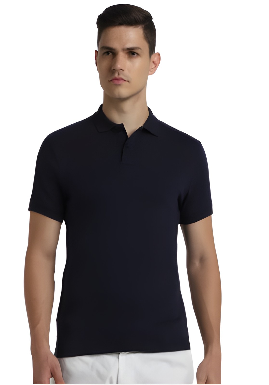 J&J Interlock Polo T-shirt - Navy Blue — corporate gift with your logo | ZYFTT