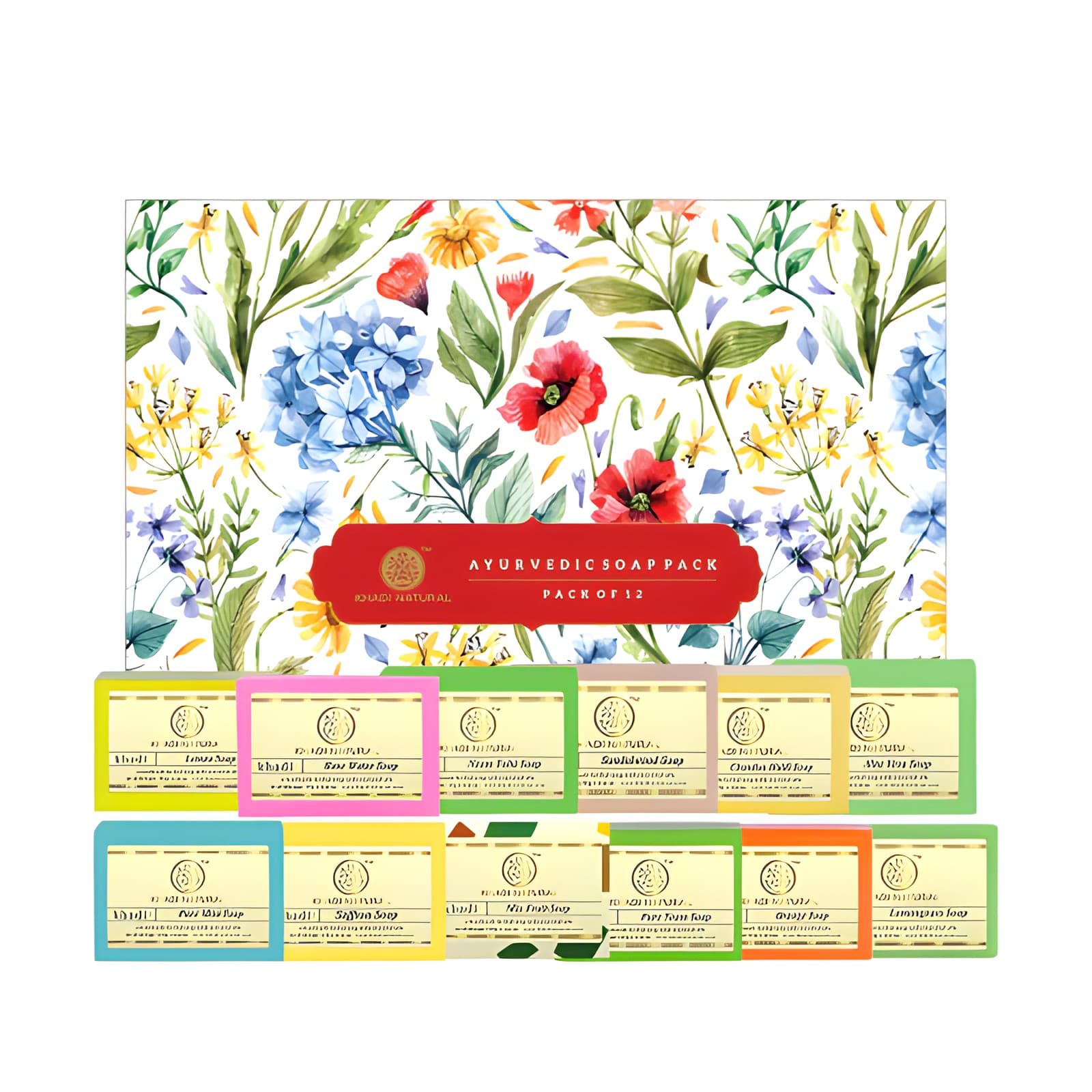 Khadi Natural Handmade Soap Collection ,Pack of 12 (25g Each)