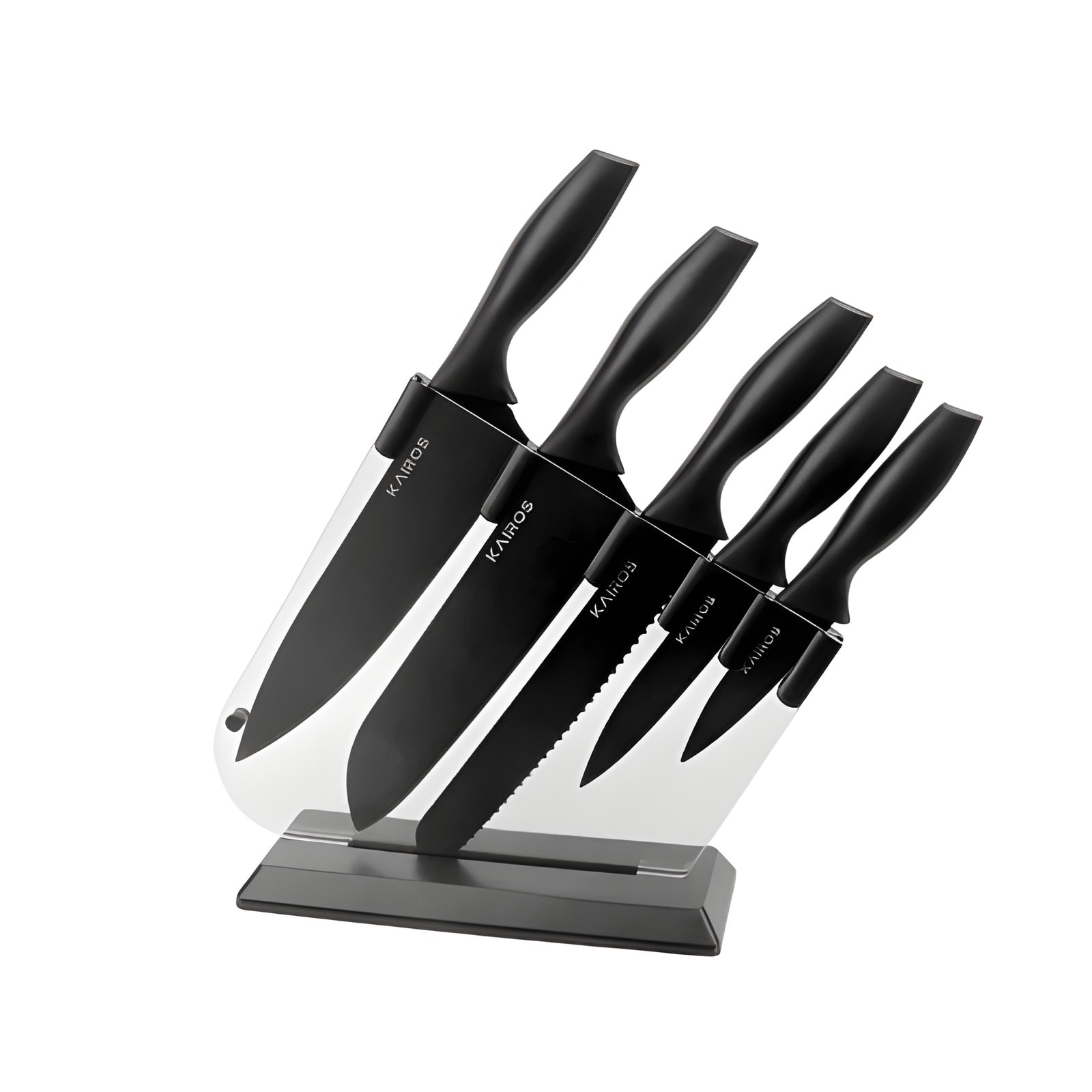 Kitchen Queen Knife Set of 5 pcs with Stand — corporate gift with your logo | ZYFTT