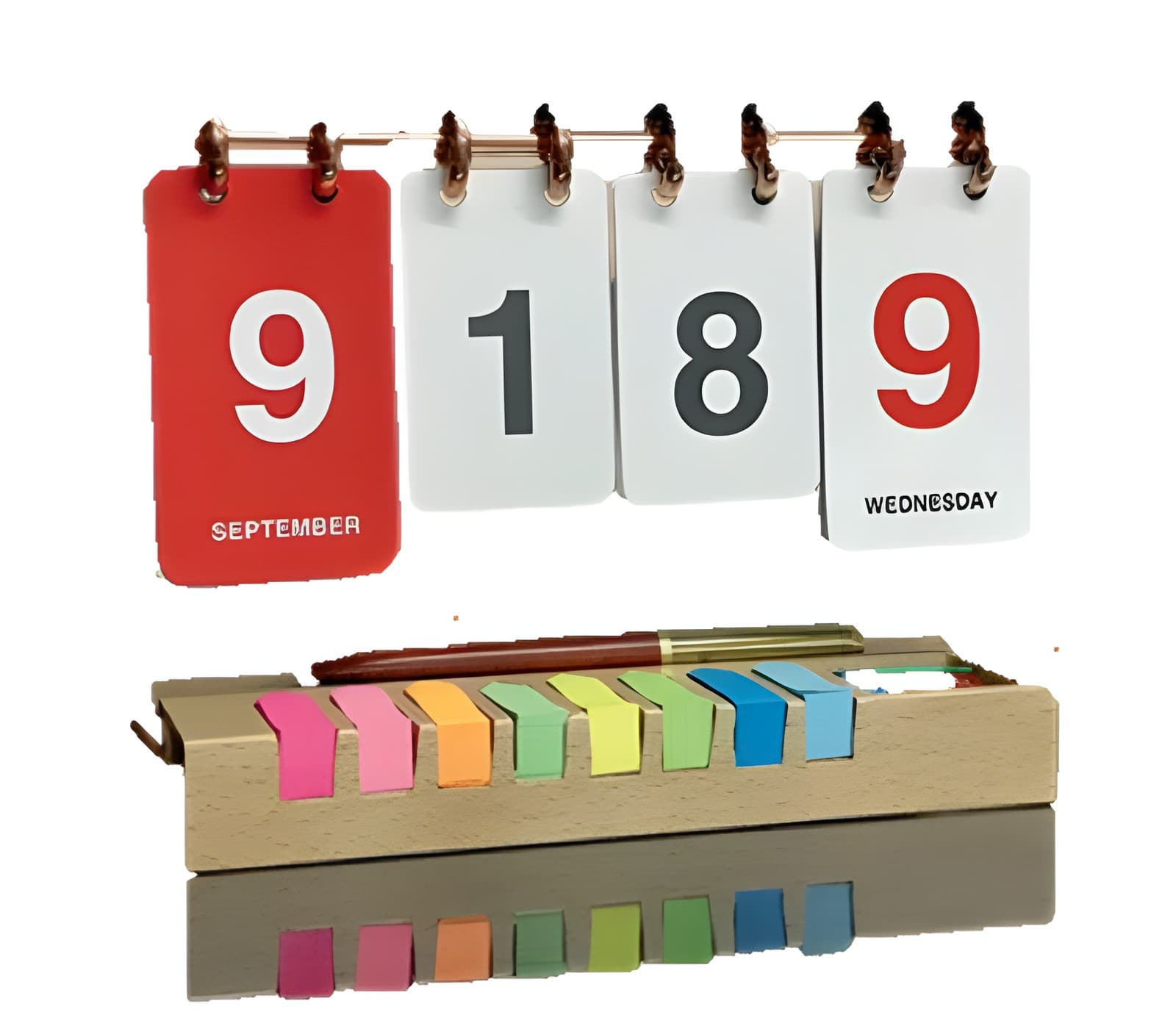 Multifucntional Countdown wooden rack perpetual calendar