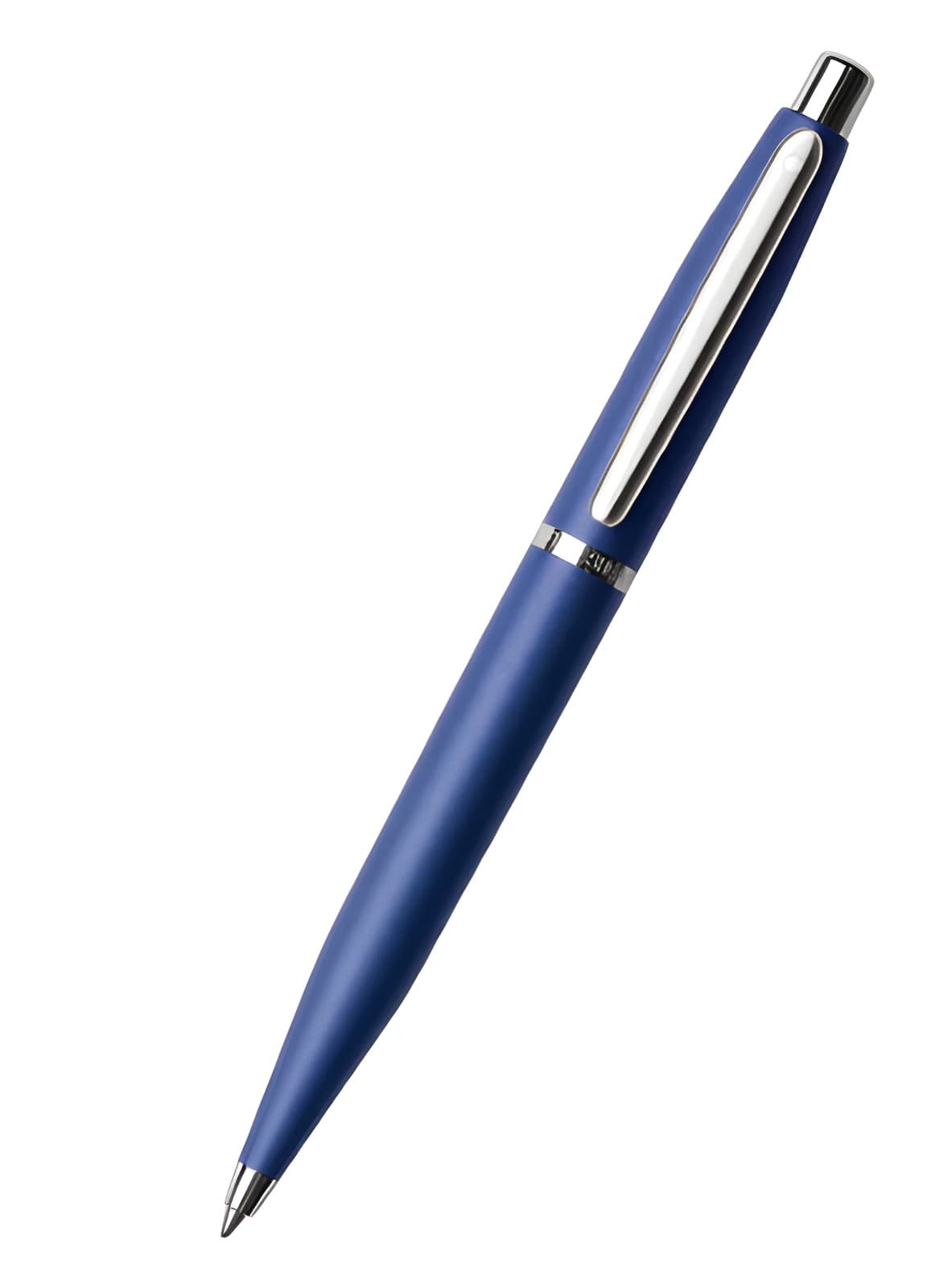 Neon Blue With Chrome Trim Ballpoint Pen In Hangsell alternate