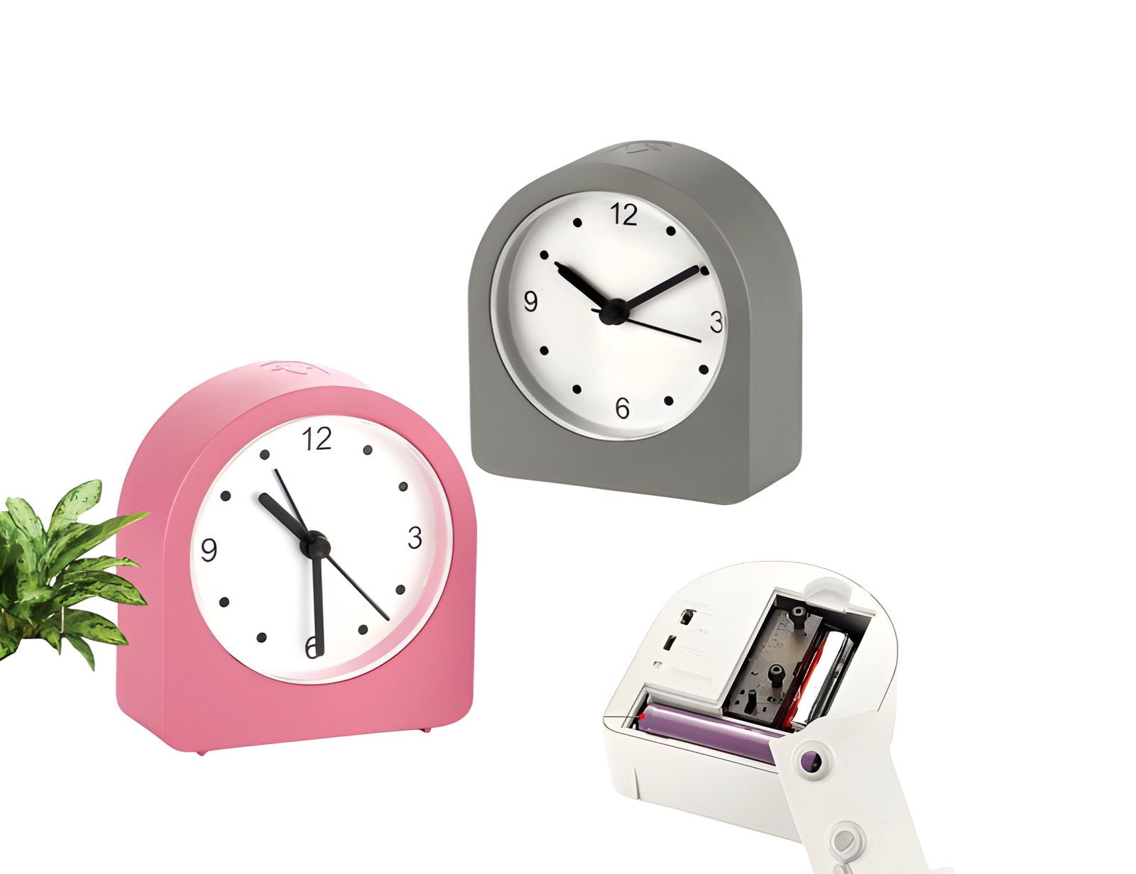 Night lamp clock with Alarm and Super Sweep movement | Rechargeable Lamp | 3 Level backlight — corporate gift with your logo | ZYFTT
