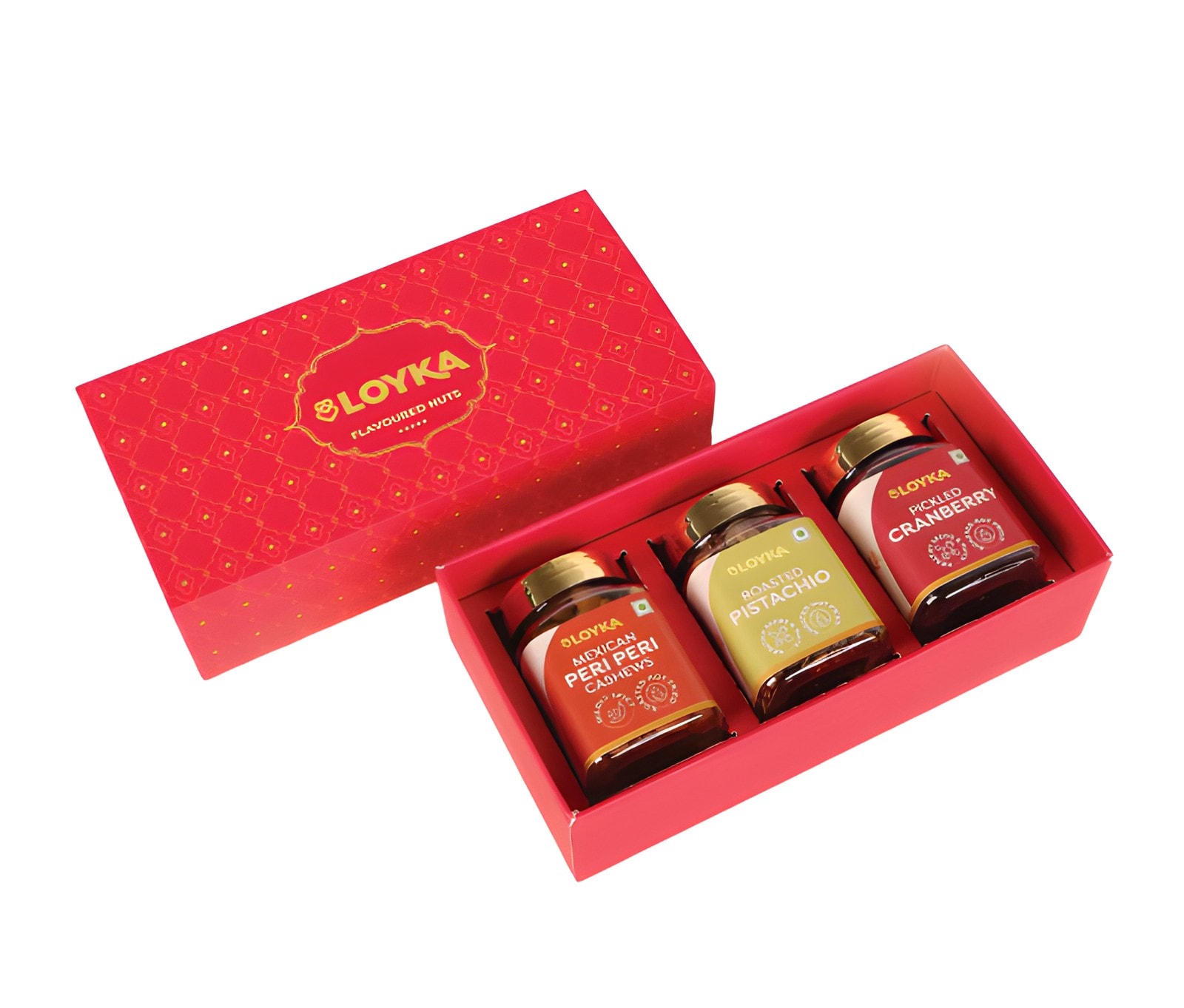 Nutty trio Delight Box — corporate gift with your logo | ZYFTT