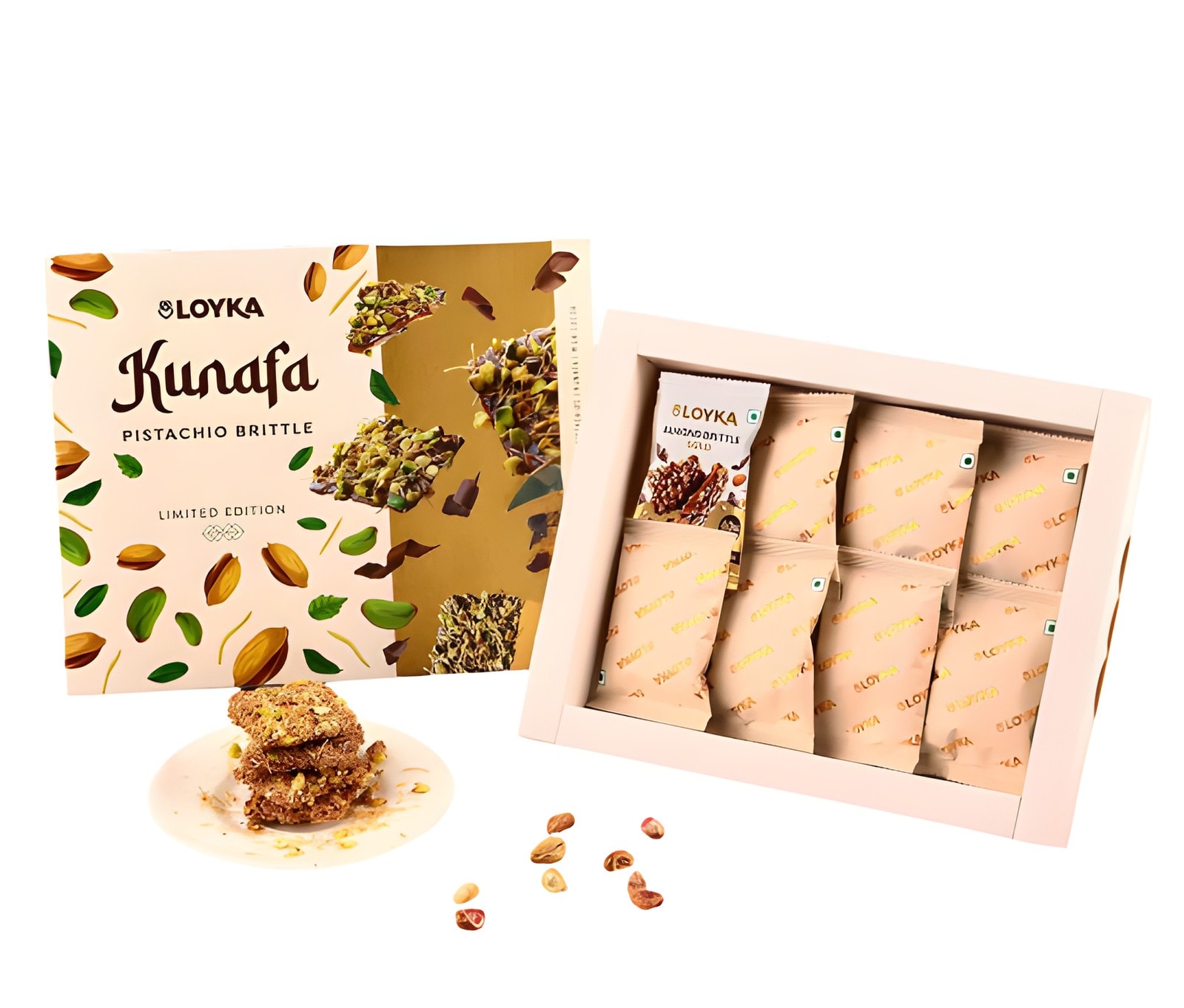 Pistachio Brittle 8pcs Box — corporate gift with your logo | ZYFTT