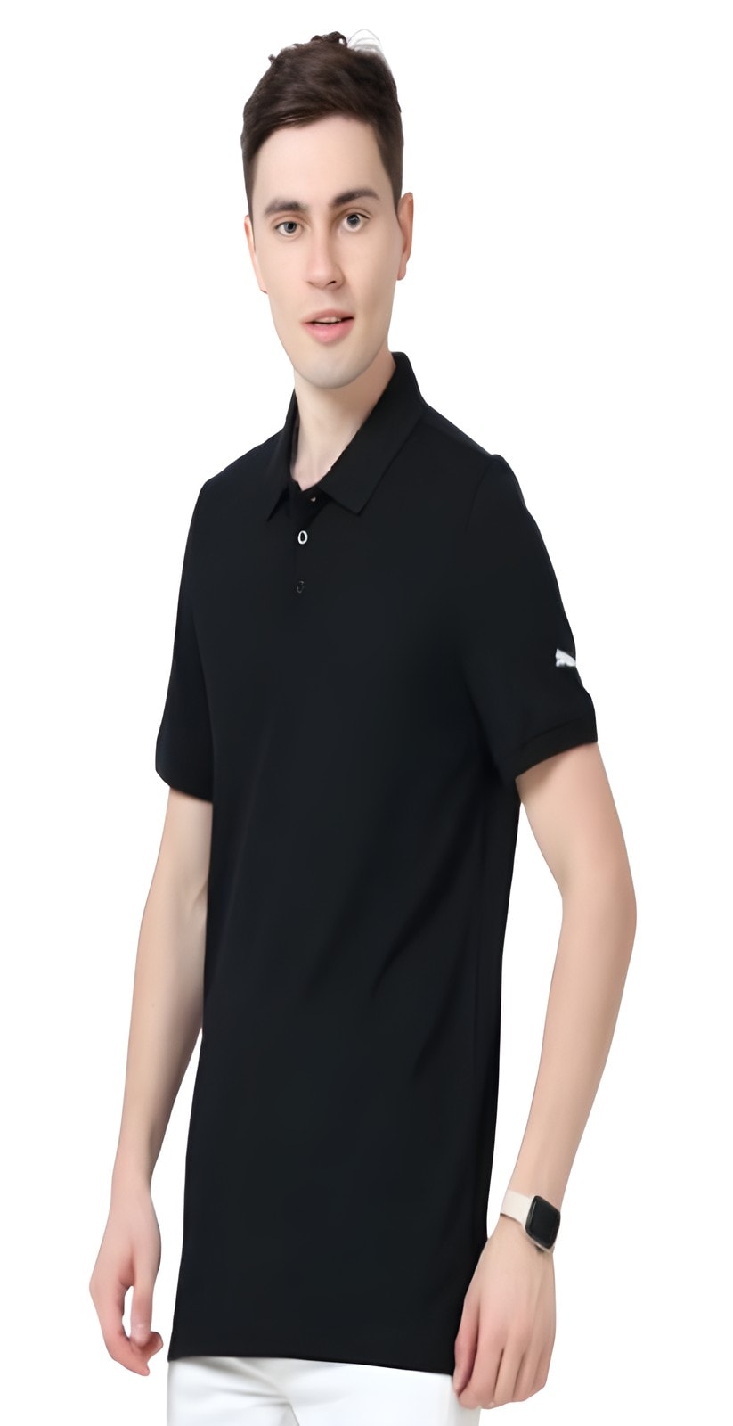 Puma Polo - White & Nav — corporate gift with your logo | ZYFTT