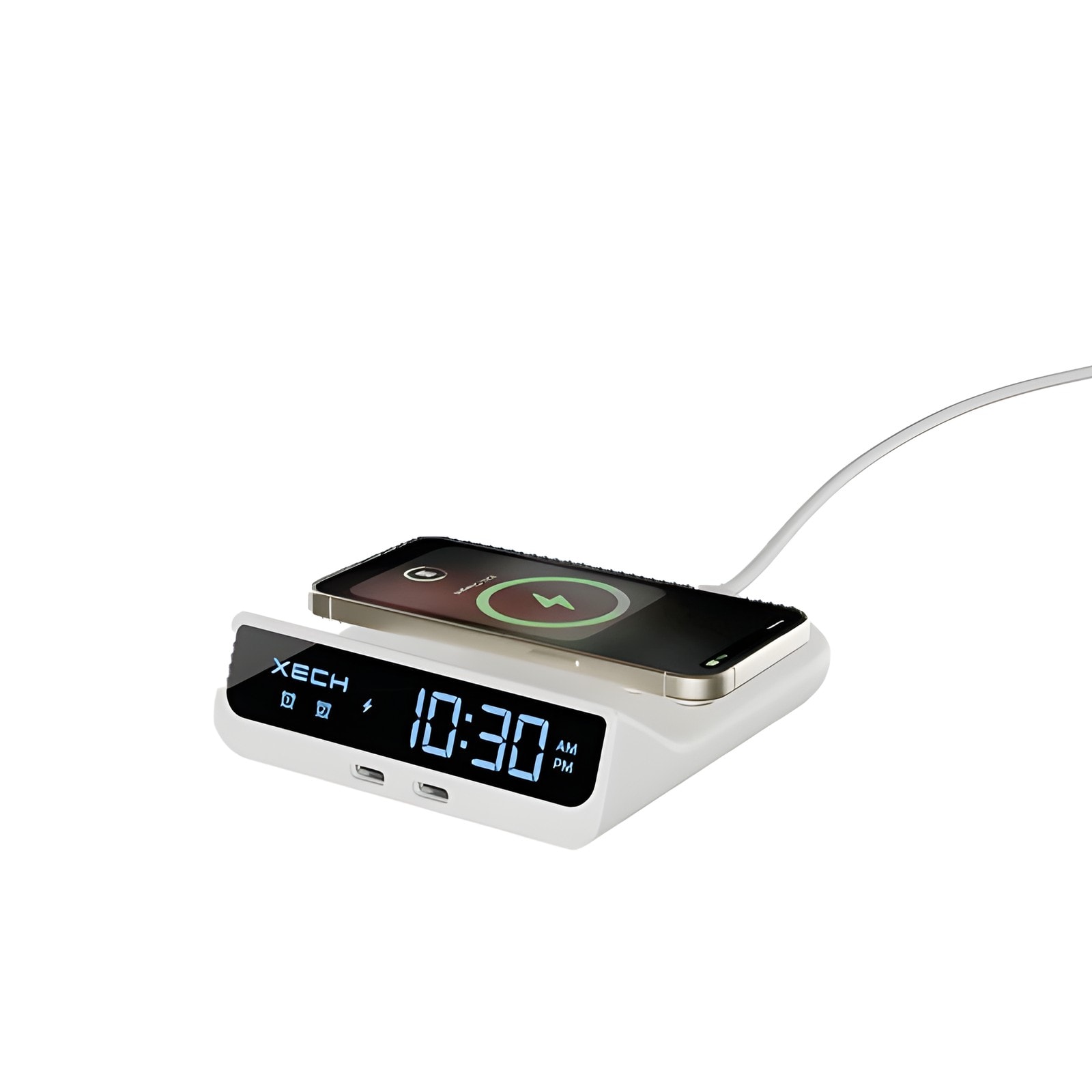 Quest Neo Clock With Wireless Charging Pad — corporate gift with your logo | ZYFTT