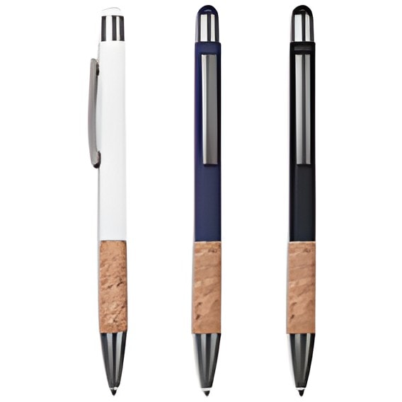 Stypen Cork Stylus Ball Pen with Cork Grip — corporate gift with your logo | ZYFTT