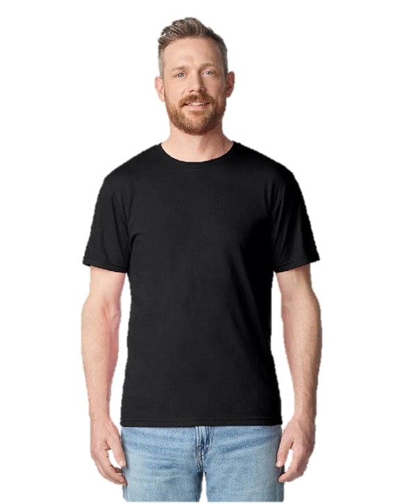 Gildan Round Neck Tshirts - Black — corporate gift with your logo | ZYFTT
