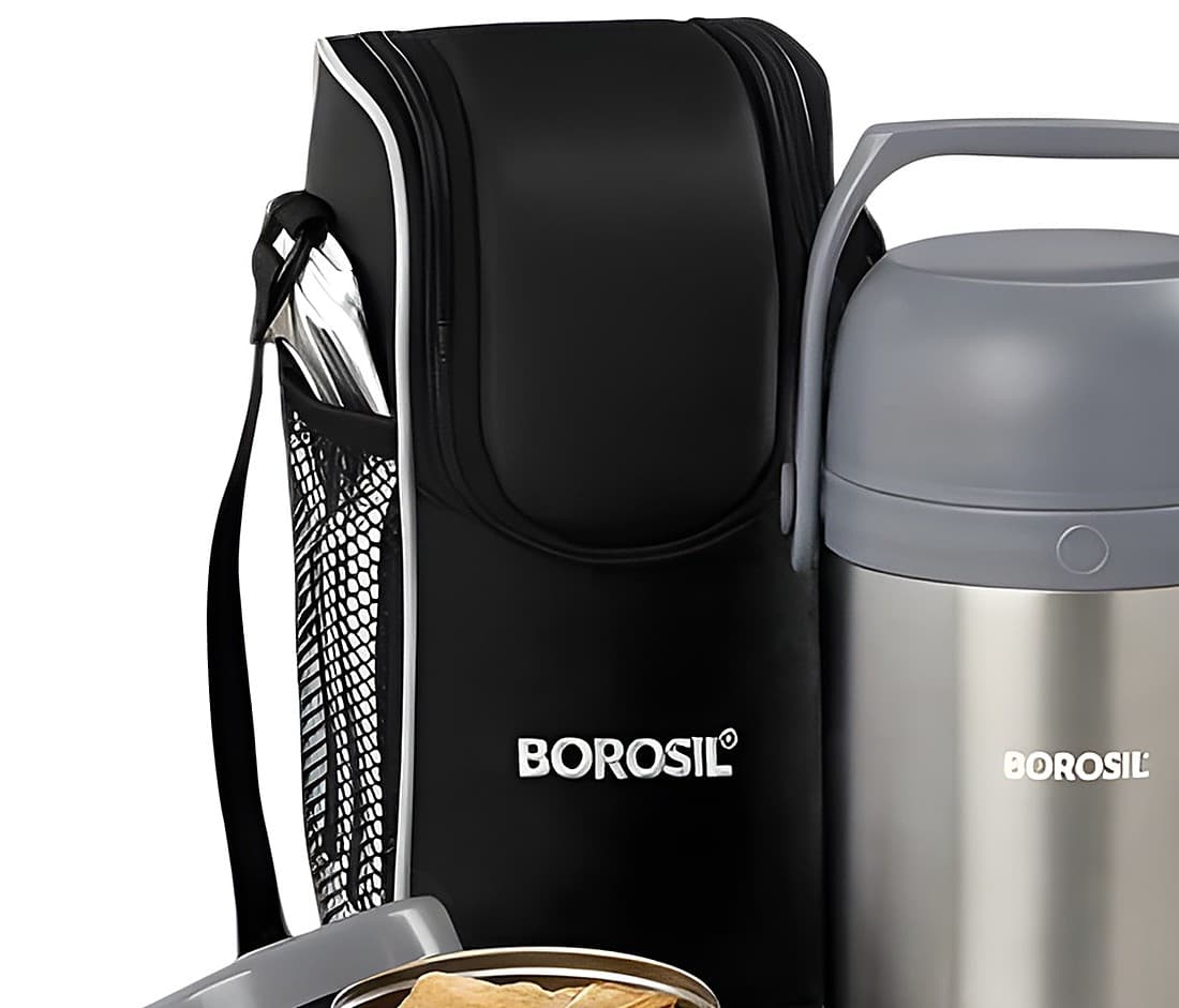 Borosil - Hot-N-Fresh Stainless Steel Insulated Lunch Box alternate