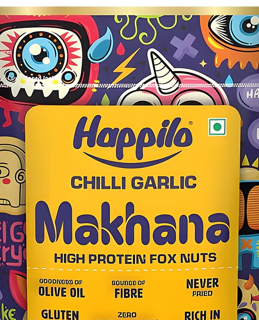 Happilo Premium Super Snack Makhana Chilli Garlic 55g alternate