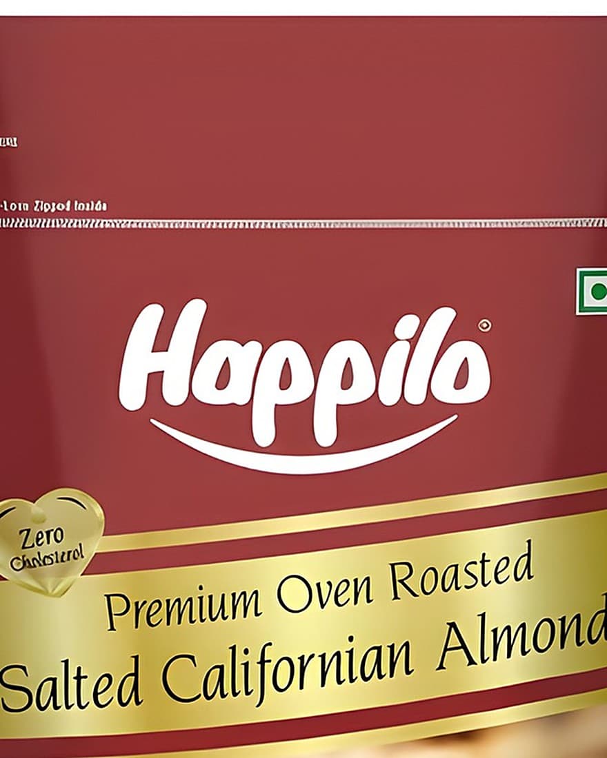 Happilo Roasted & Lightly Salted Premium Californian Almonds 200g alternate