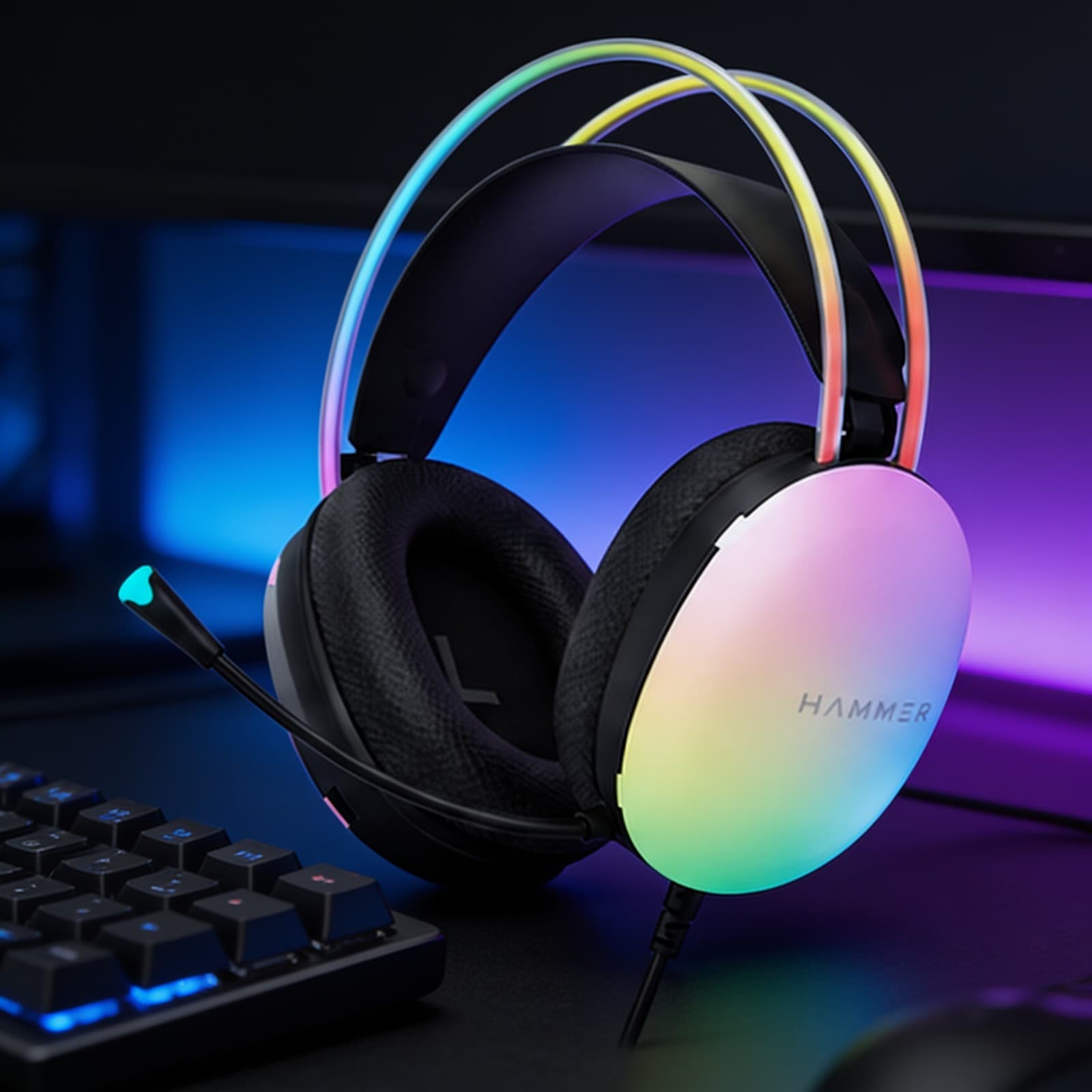 Blaze Gaming Headphone with 50mm Sound Drivers & RGB Lights