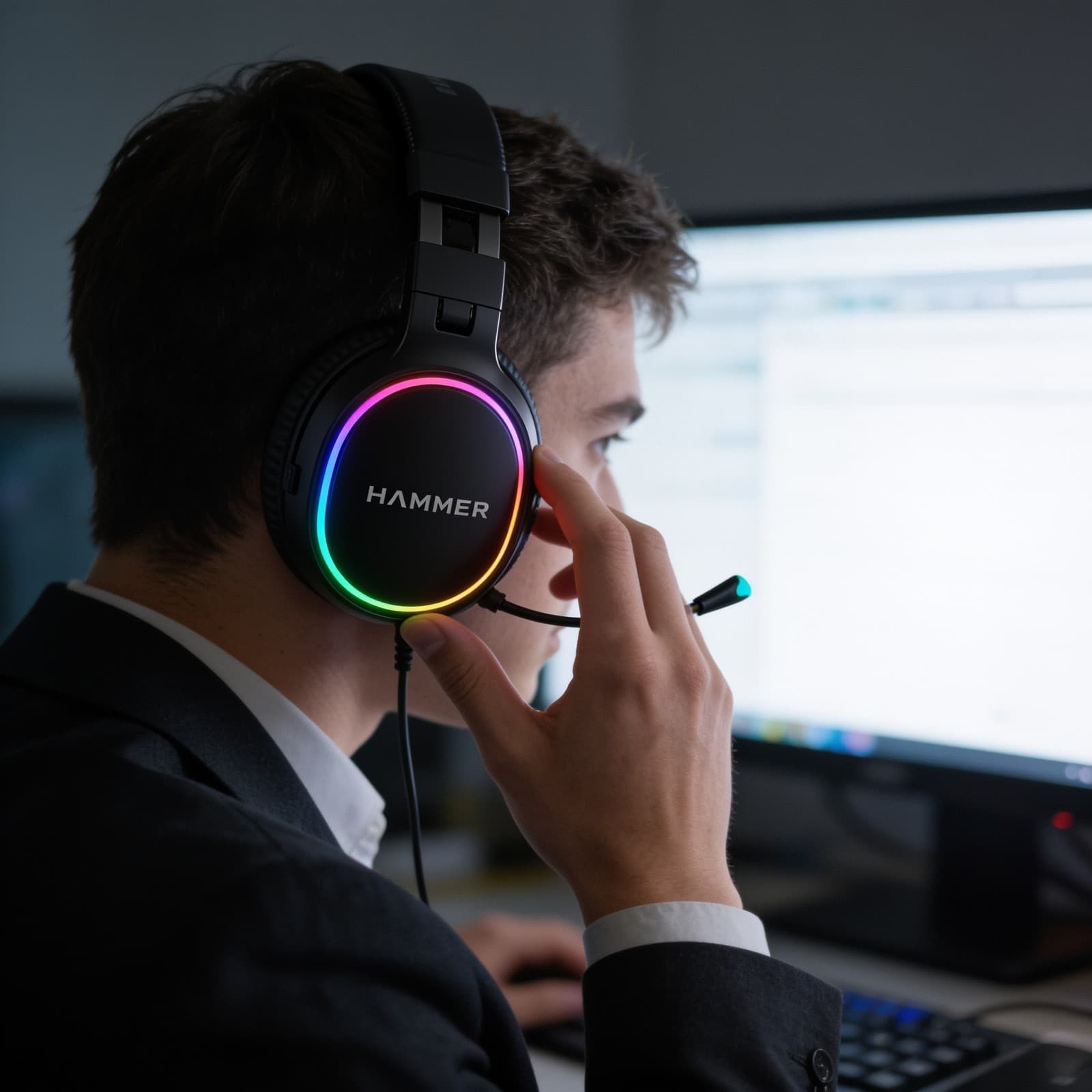 Blaze Gaming Headphone with 50mm Sound Drivers & RGB Lights alternate