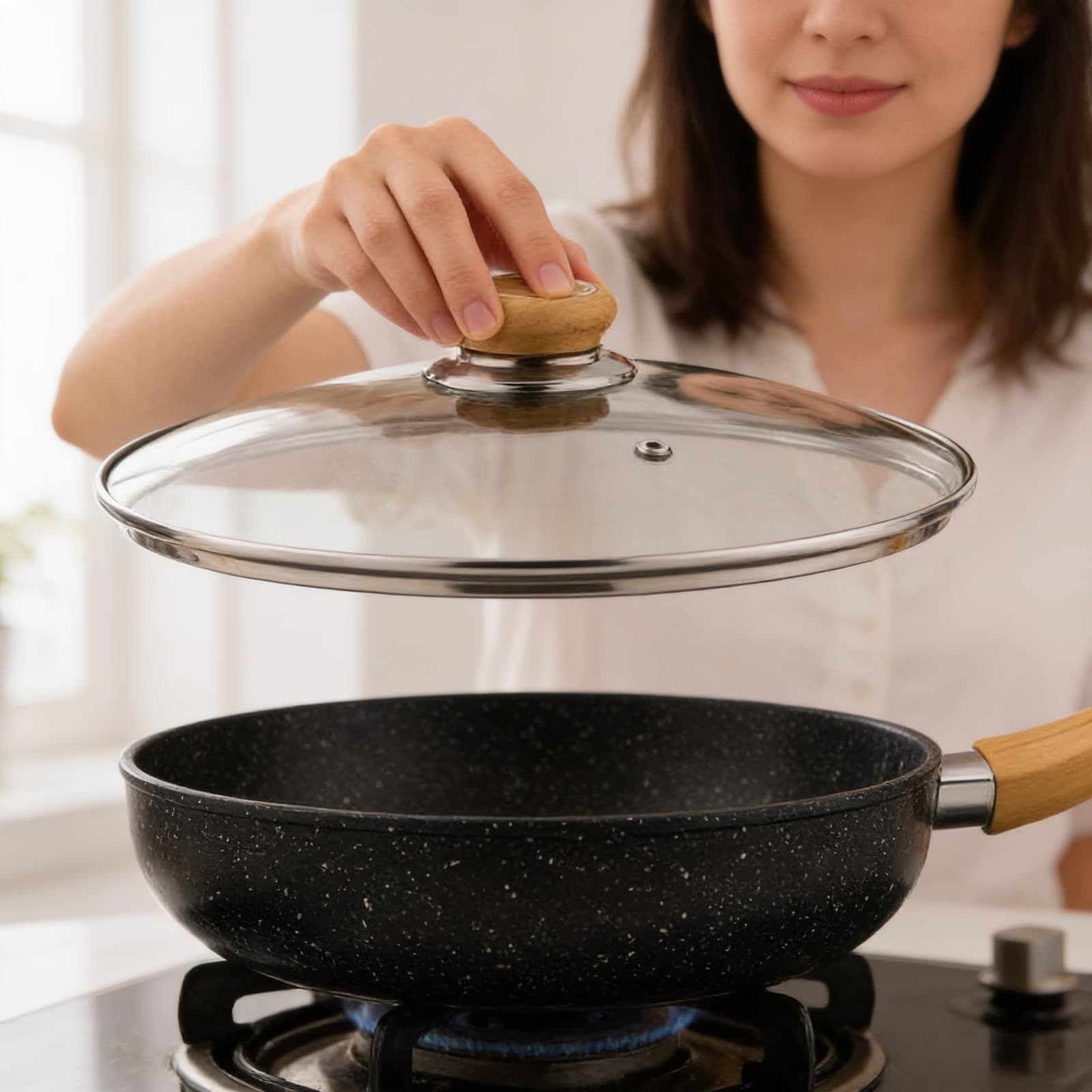 Suruchi 12 inch Fry Pan Marbonite Pro I.B. EK4047 alternate