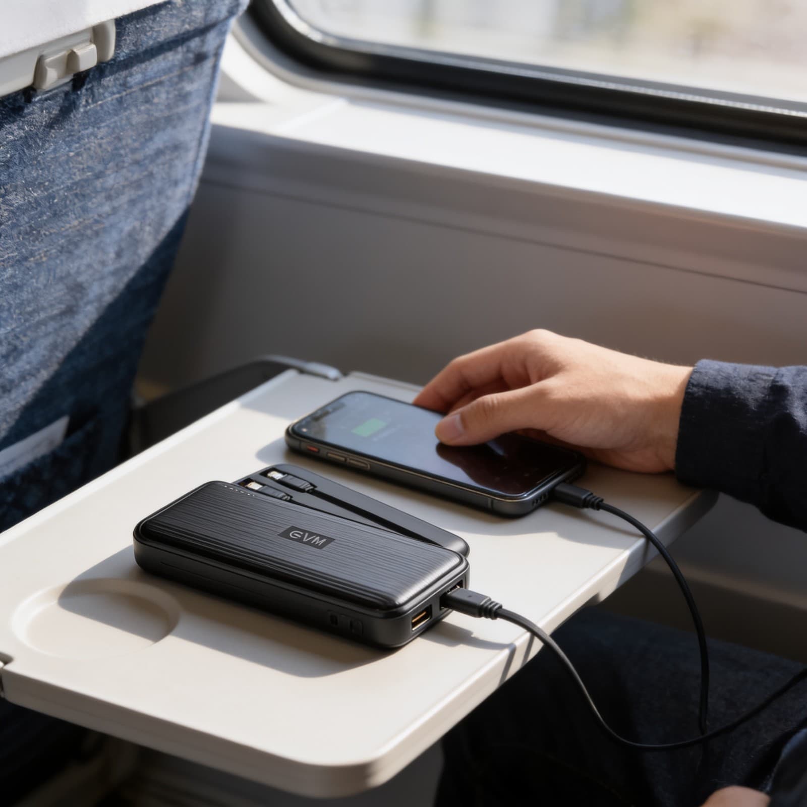 EVM Enconnect Black 10000mAh 22.5W Fast Charging Powerbank EK1326 alternate