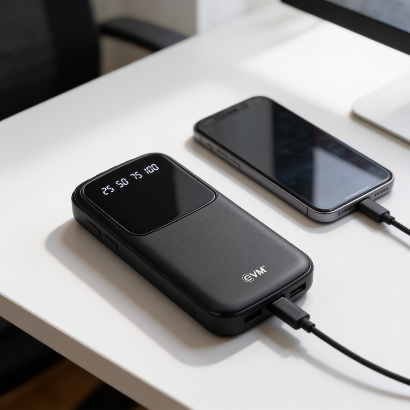 EVM Encase+ 10000mAh Power Bank - Black P0108 — corporate gift with your logo | ZYFTT