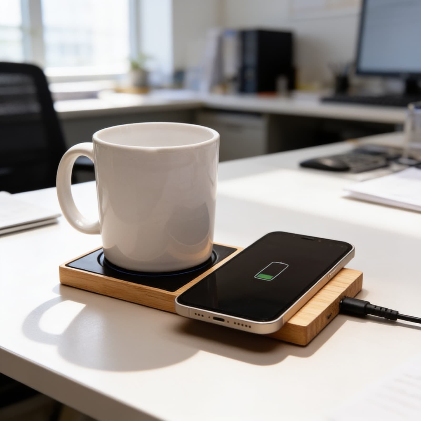 Willow 2.0 15W Wireless Charger and Cup Warmer WAW9005