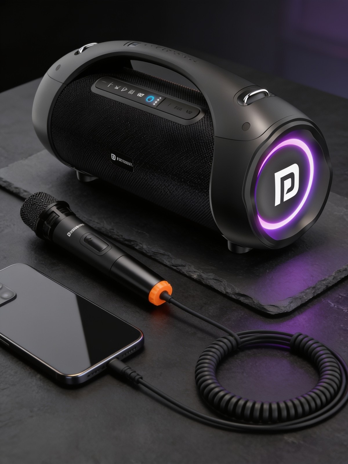 Dash 12 60W Wireless Bluetooth Party Speaker With Wireless Karaoke Mic — corporate gift with your logo | ZYFTT