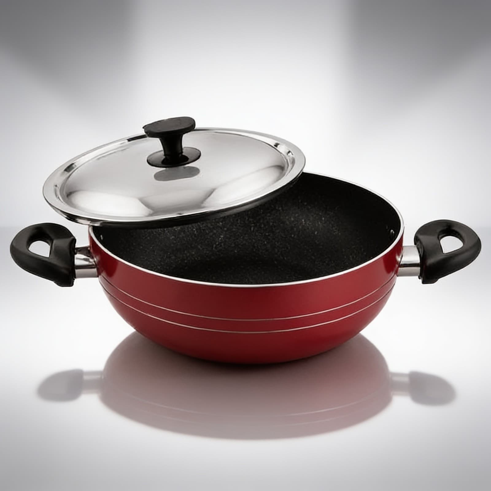 Suruchi 12 inch Deep Kadai with S.S. Lid 2.6 mm EK4010 alternate