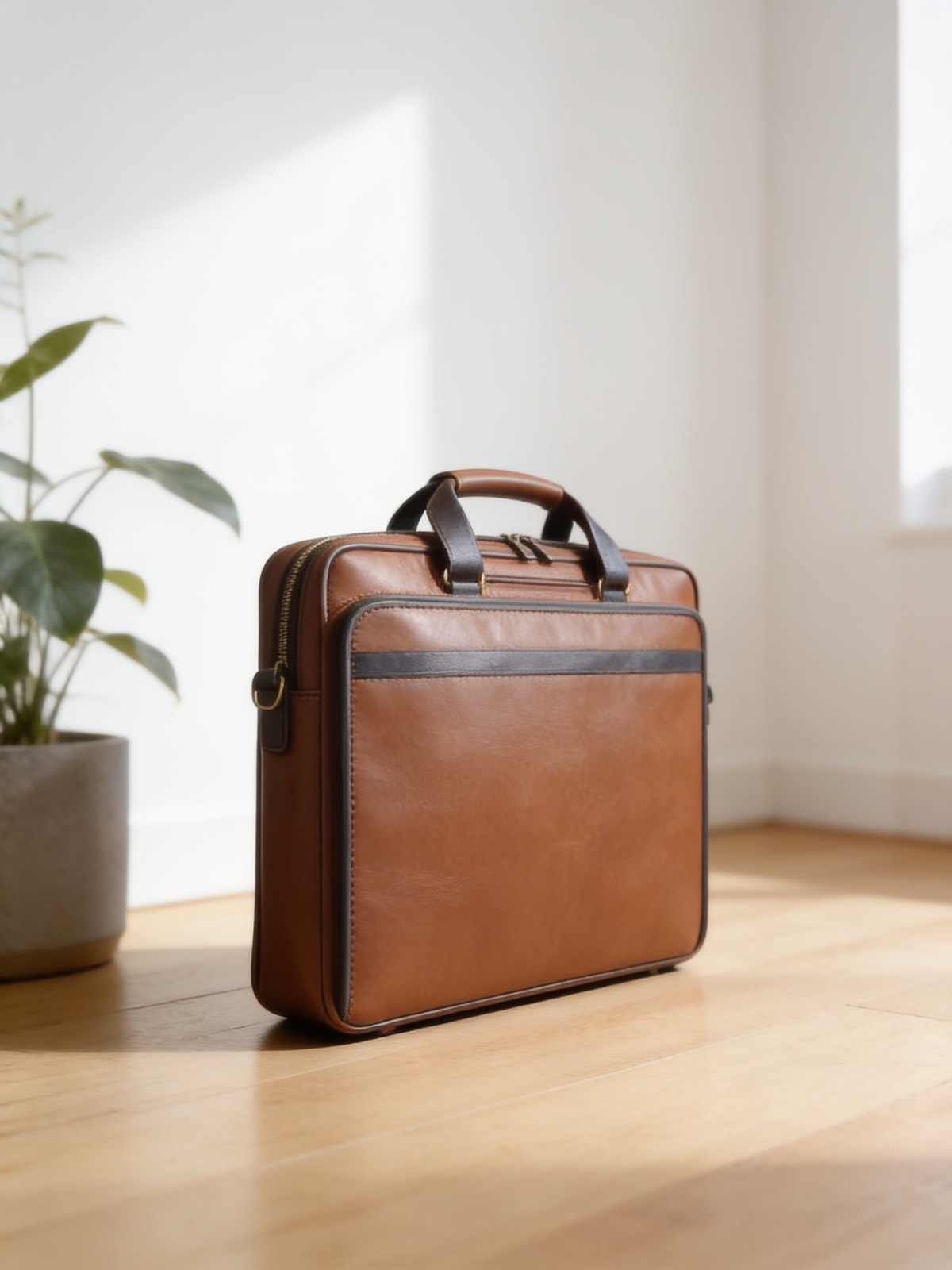 Noble Journey Pure Leather laptop Bag — corporate gift with your logo | ZYFTT