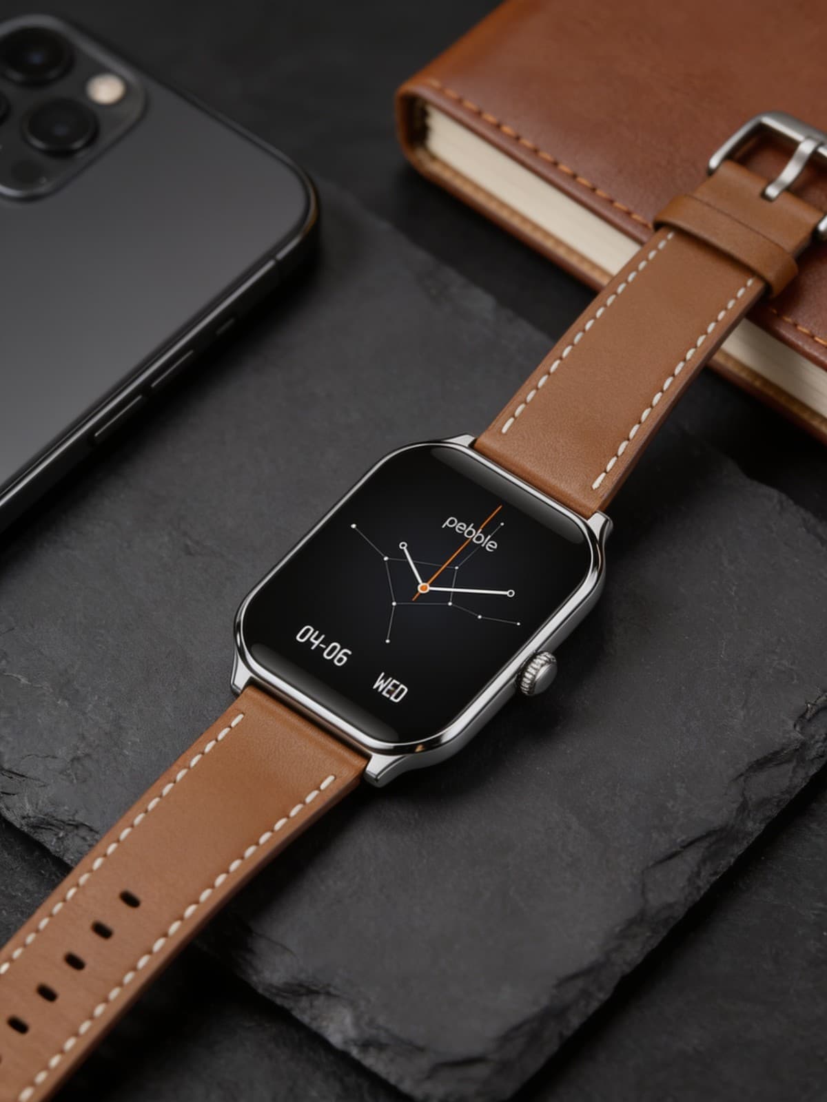 Royale Edge Brown 1.93” Curved AMOLED Display Smartwatch