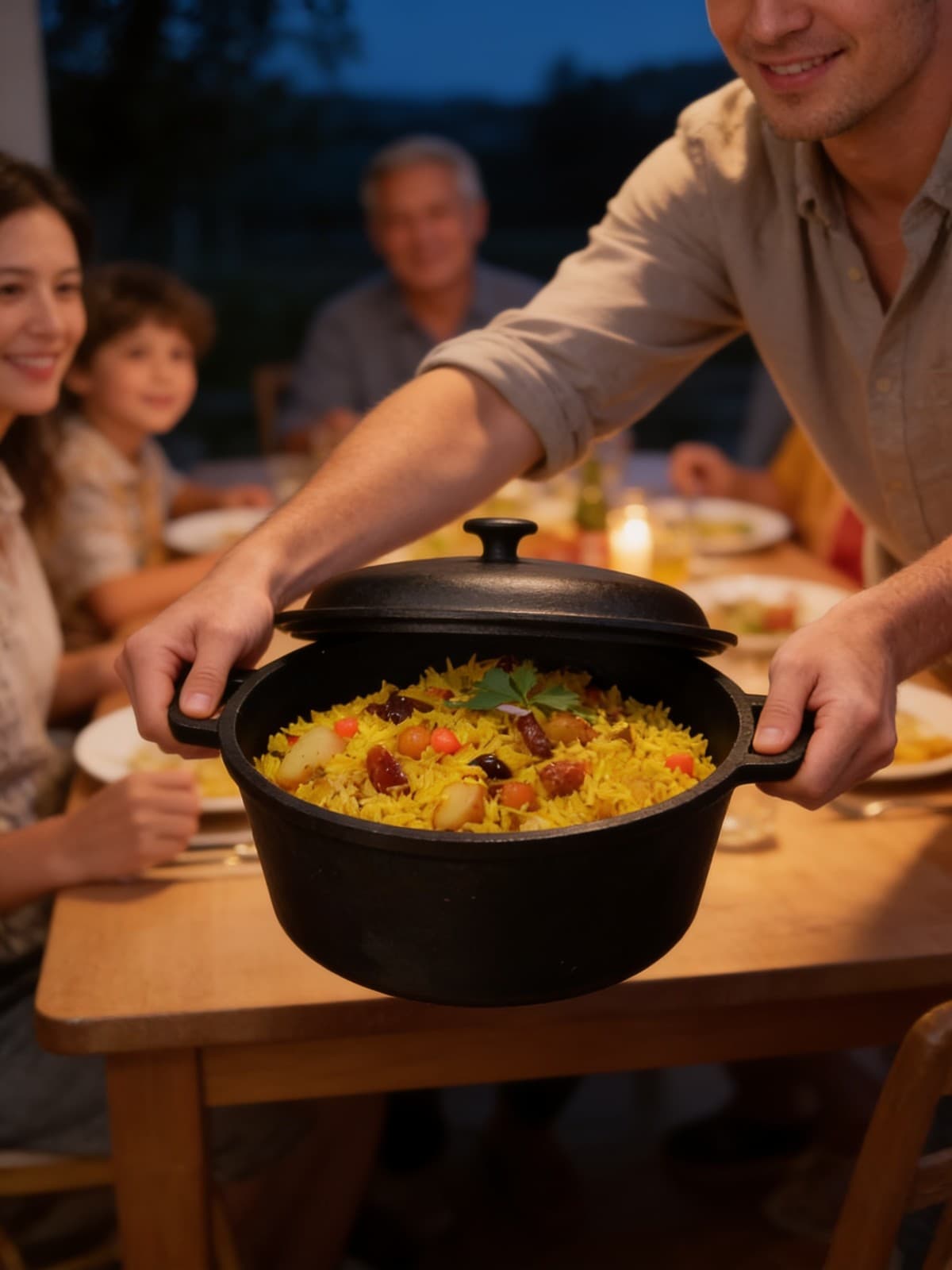 Cast Iron Dutch Oven/ Casserole with Lid 26.5cm 5L alternate