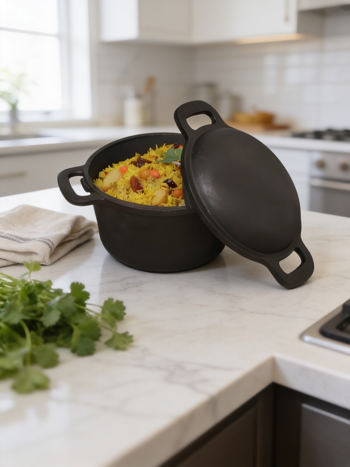 Cast Iron Dutch Oven/ Casserole with Lid 21.5cm 3L — corporate gift with your logo | ZYFTT