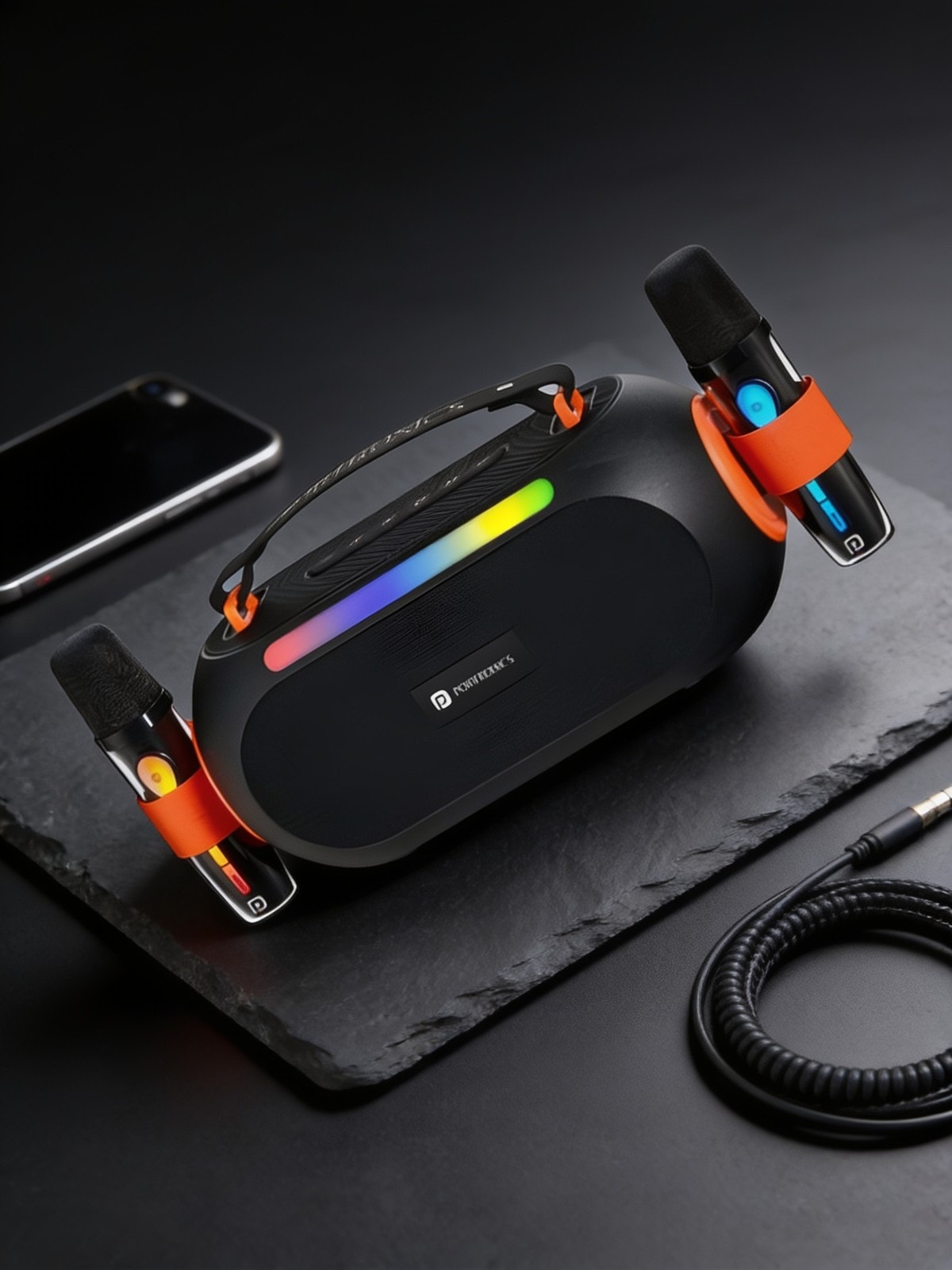 Apollo 20 25W Bluetooth Speaker With Dual Wireless Karaoke Mic — corporate gift with your logo | ZYFTT