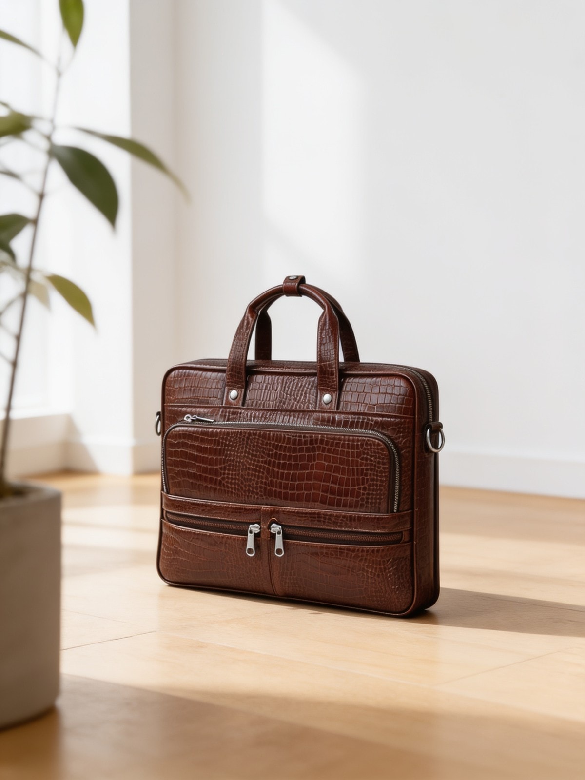 Elite Shield Pure Leather Laptop Bag — corporate gift with your logo | ZYFTT