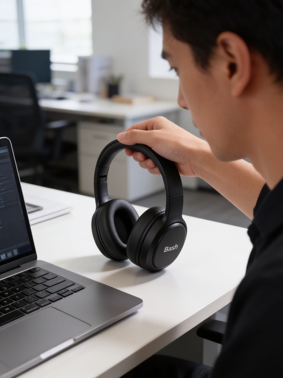 Bash Vivid ANC Wireless Bluetooth Over-Ear Headphones alternate
