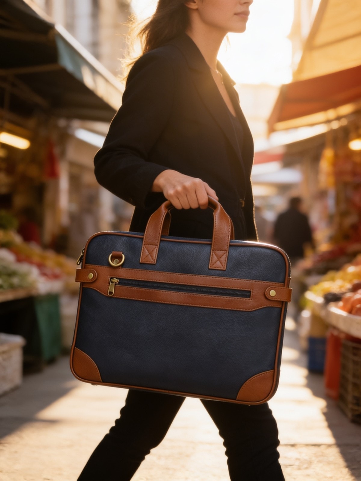 Prestige Glide Pure Leather Laptop Bag — corporate gift with your logo | ZYFTT