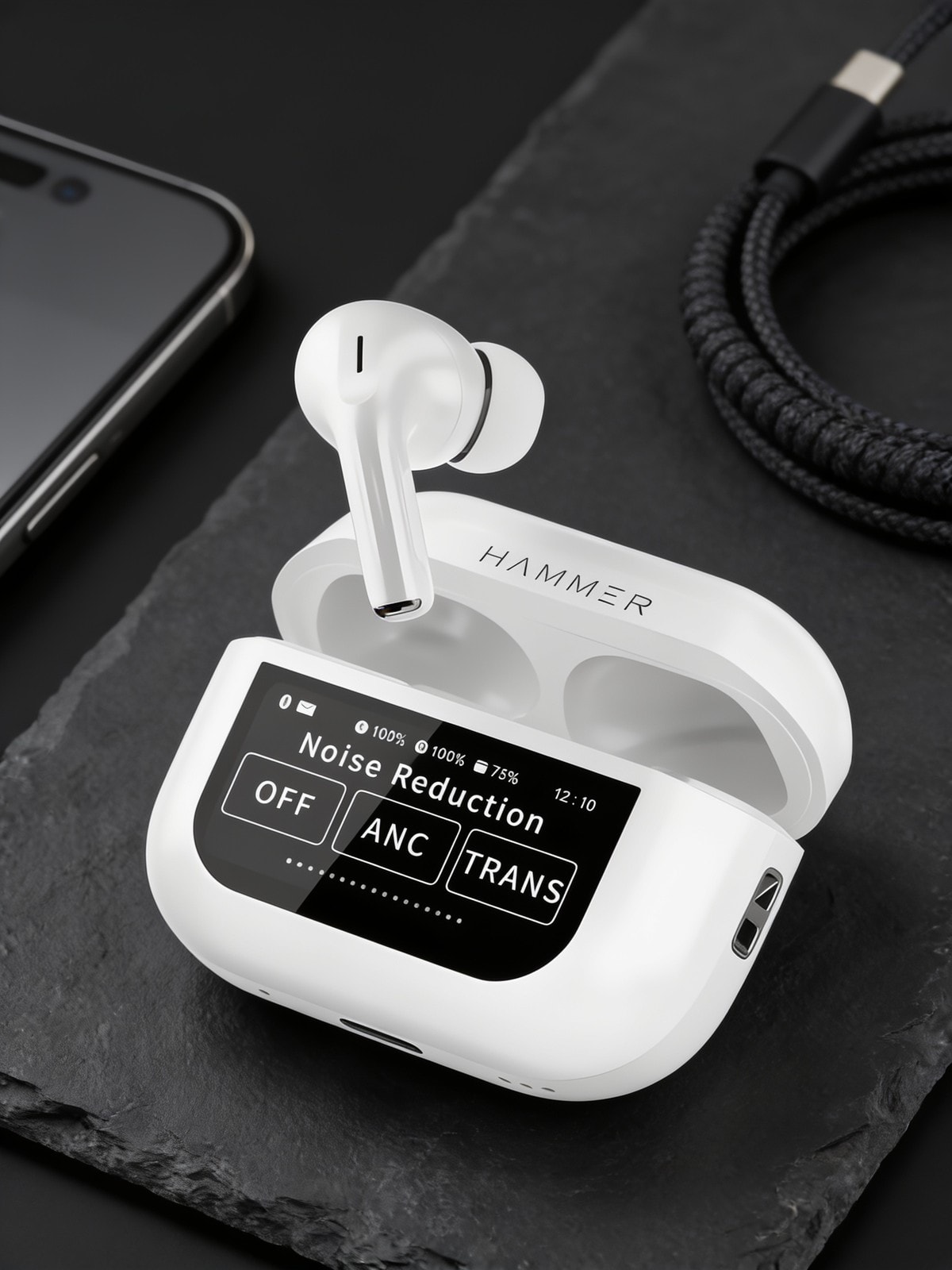Screen TWS Bluetooth Earbud — corporate gift with your logo | ZYFTT